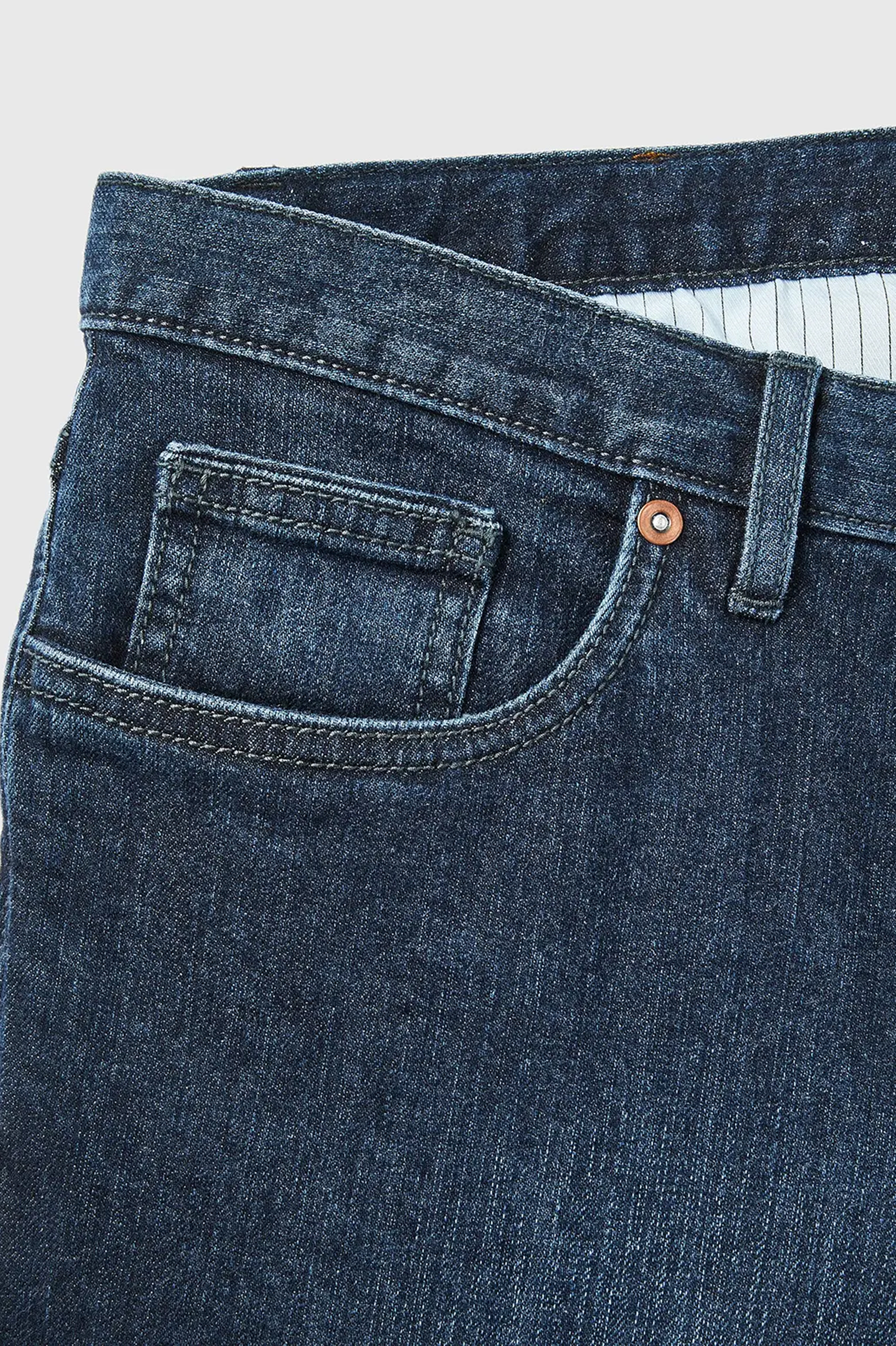 HILTL Regular Fit Stretch Cotton Denim Jeans Parker Bekleidung, Hosen, Jeans
