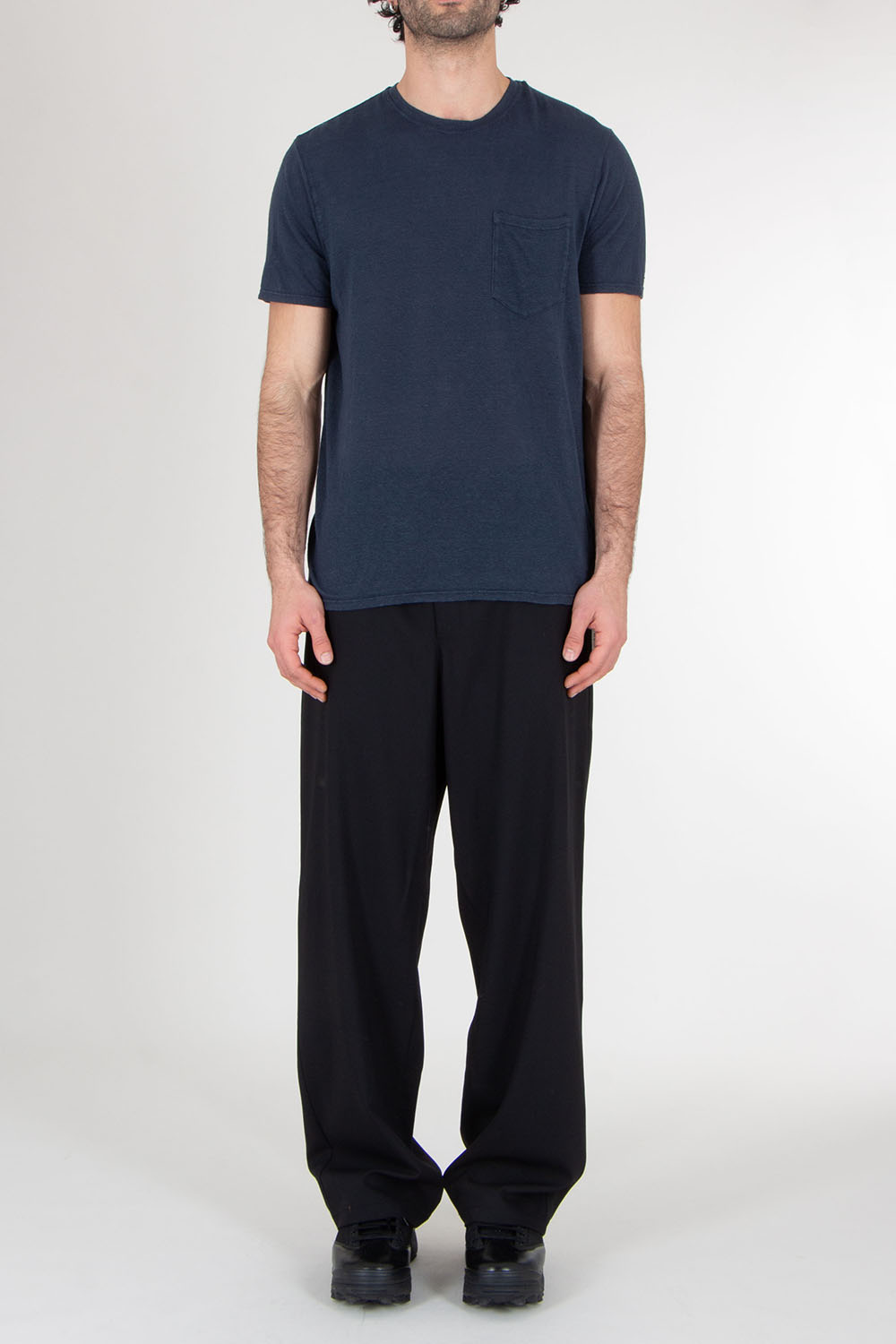 BOWERY NYC Regular Fit Linen T-Shirt