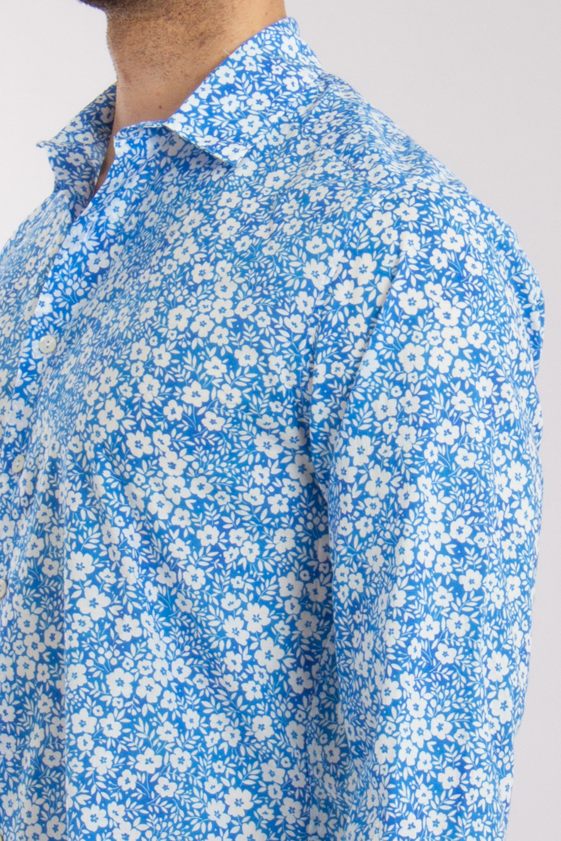 MC 2 SAINT BARTH Vintage Flower Print Cotton Shirt Sikelia MC 2 SAINT BARTH Vintage Flower Print Cotton Shirt Sikelia