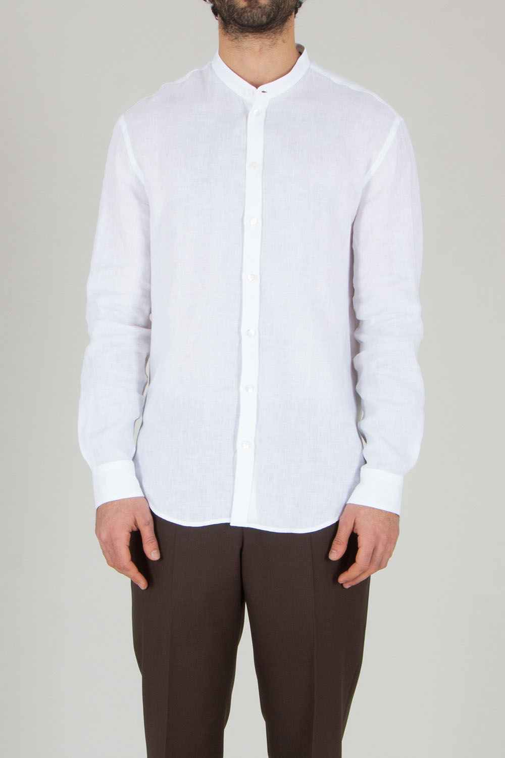 EMPORIO ARMANI Regular Fit Essential Linen Shirt
