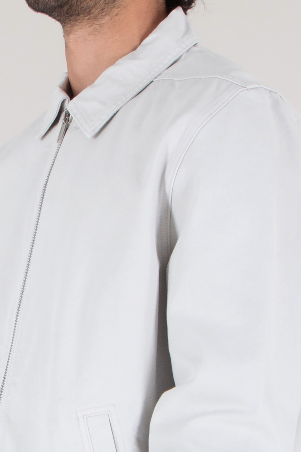 RICK OWENS DRKSHDW Zipped Jumbo Organic Cotton Canvas Shirt Jacket