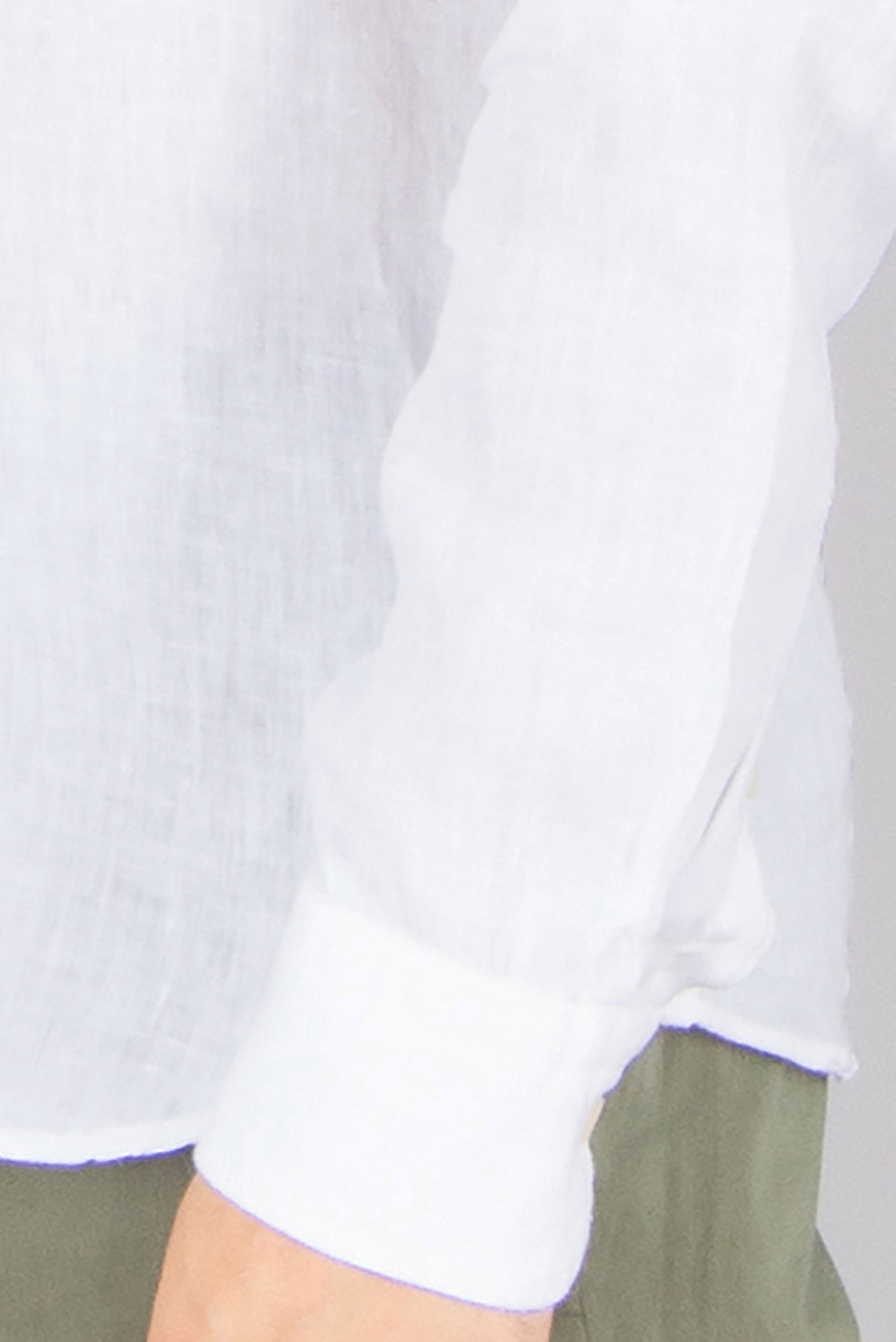 SONRISA Regular Fit Linen Shirt Dekoration für Zuhause, Leinen, Langarm, Hemd, Bluse