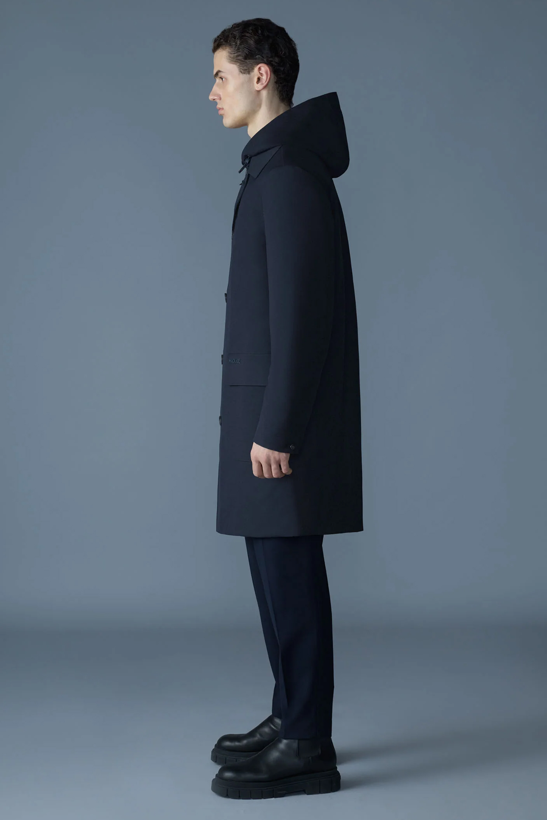 MACKAGE Regular Fit 3-in-1 Removable Down Liner Balmacaan Coat Mathias Mantel, Erwachsener, Mann, Person