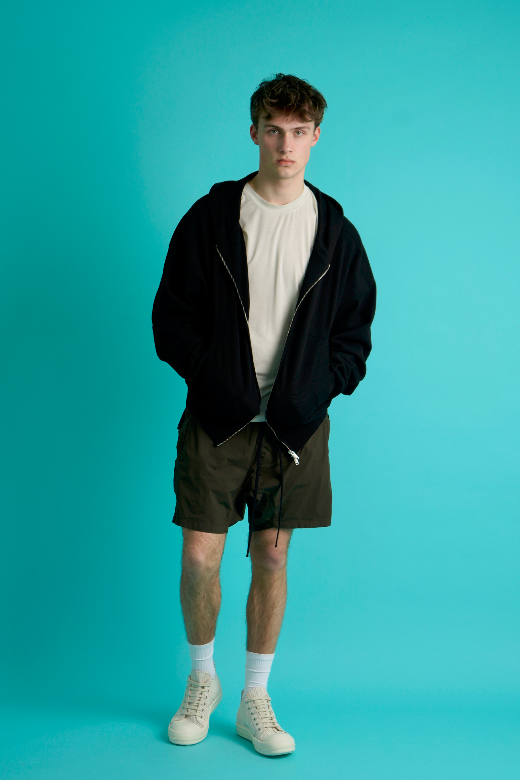 Kurze Hose, Mantel, Jacke, Person, Langarm