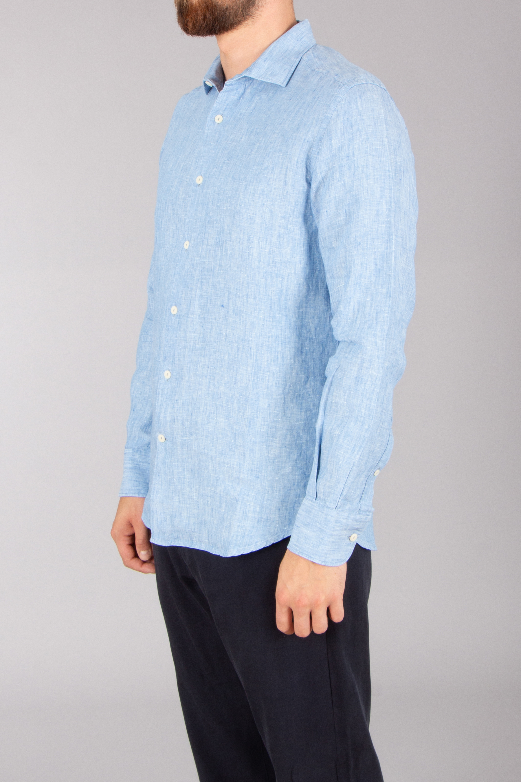 MC 2 SAINT BARTH Regular Fit Linen Denim Light Shirt Pamplona MC 2 SAINT BARTH Regular Fit Linen Denim Light Shirt Pamplona