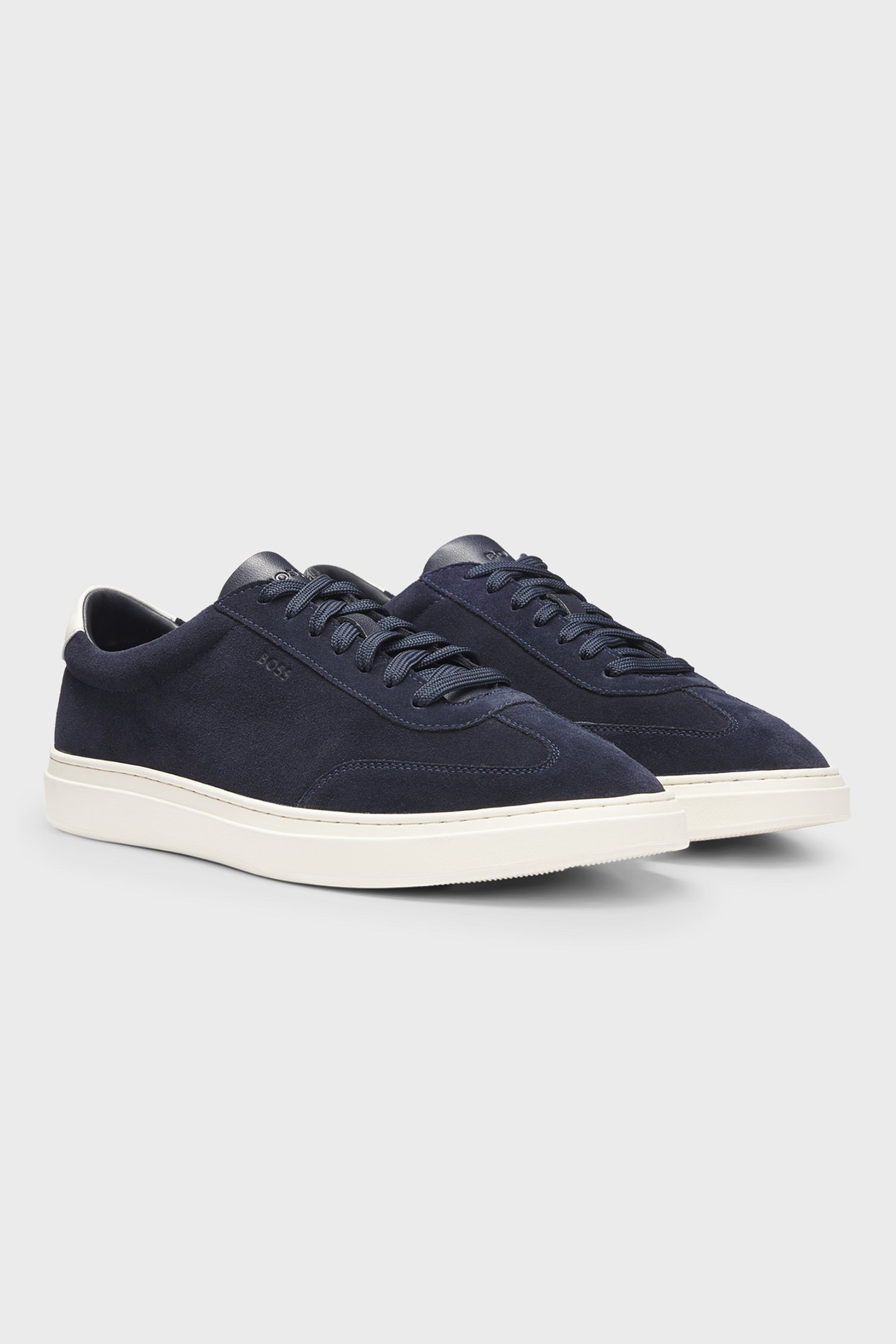 BOSS Suede Sneakers Kieran Wildleder, Schuhwerk, Schuh, Sneaker, Leinwand