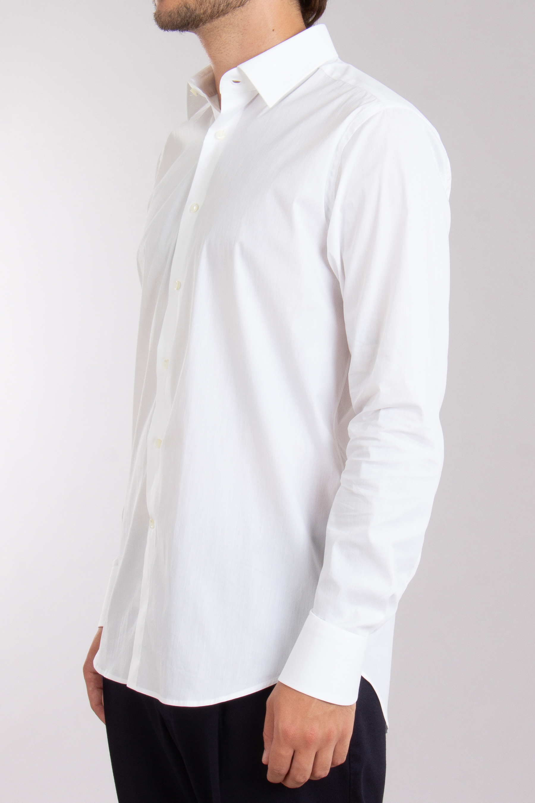 CANALI Regular Fit Cotton-Nylon-Stretch Shirt CANALI Regular Fit Cotton-Nylon-Stretch Shirt