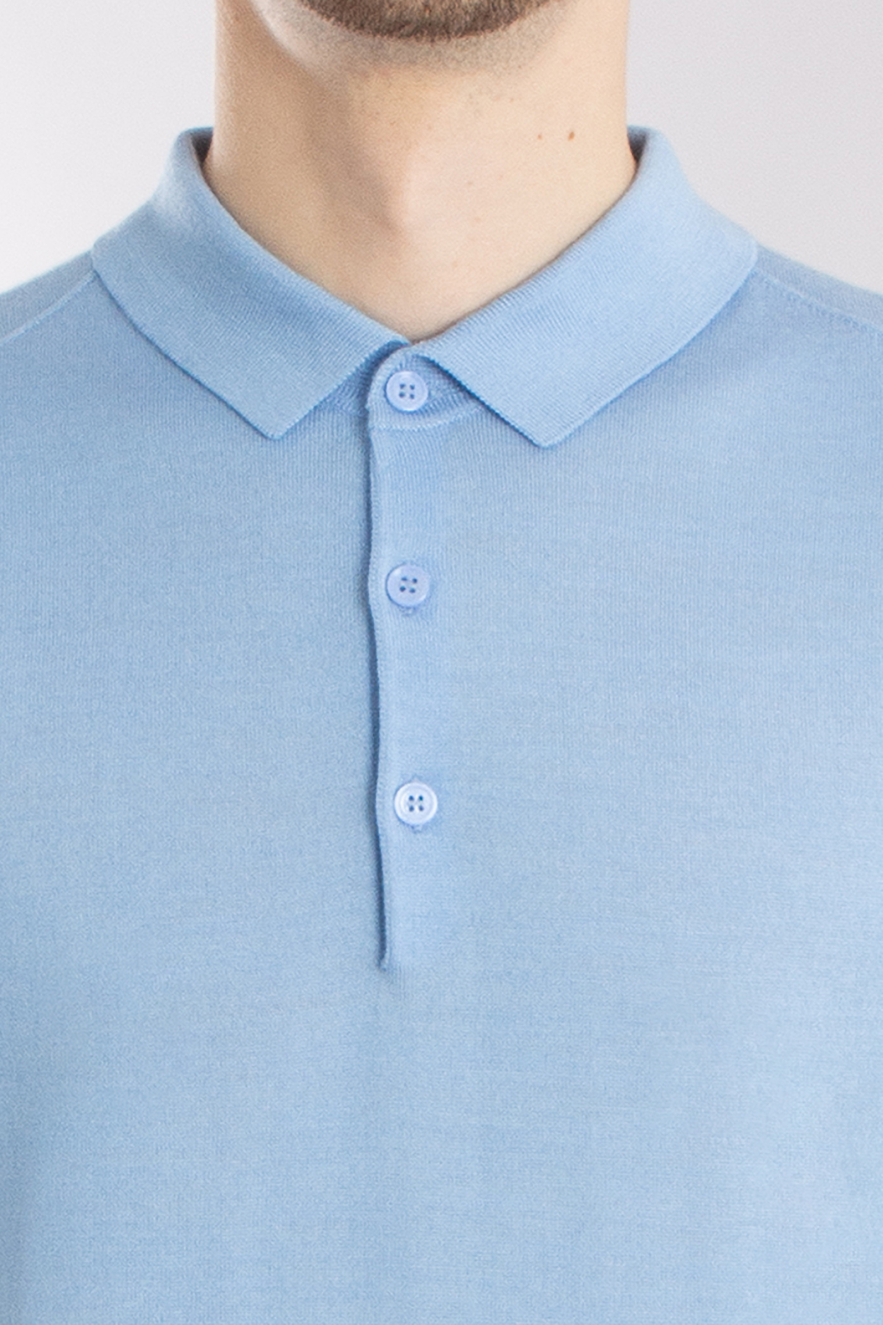 MIENTUS BERLIN Extrafine Wool-Silk-Cashmere Blend Knit Polo MIENTUS BERLIN Extrafine Wool-Silk-Cashmere Blend Knit Polo