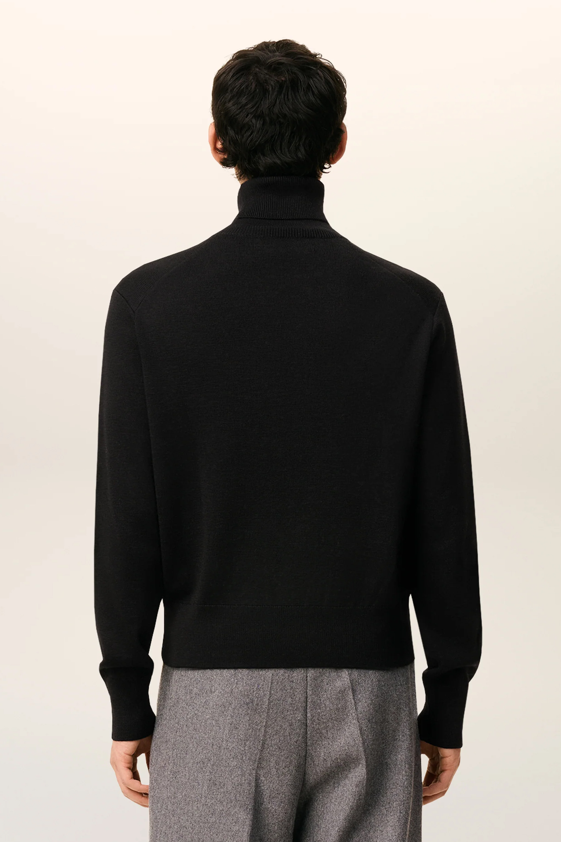 AMI PARIS Regular Fit Ami De Coeur Extra Fine Wool Turtleneck Sweater AMI PARIS Regular Fit Ami De Coeur Extra Fine Wool Turtleneck Sweater