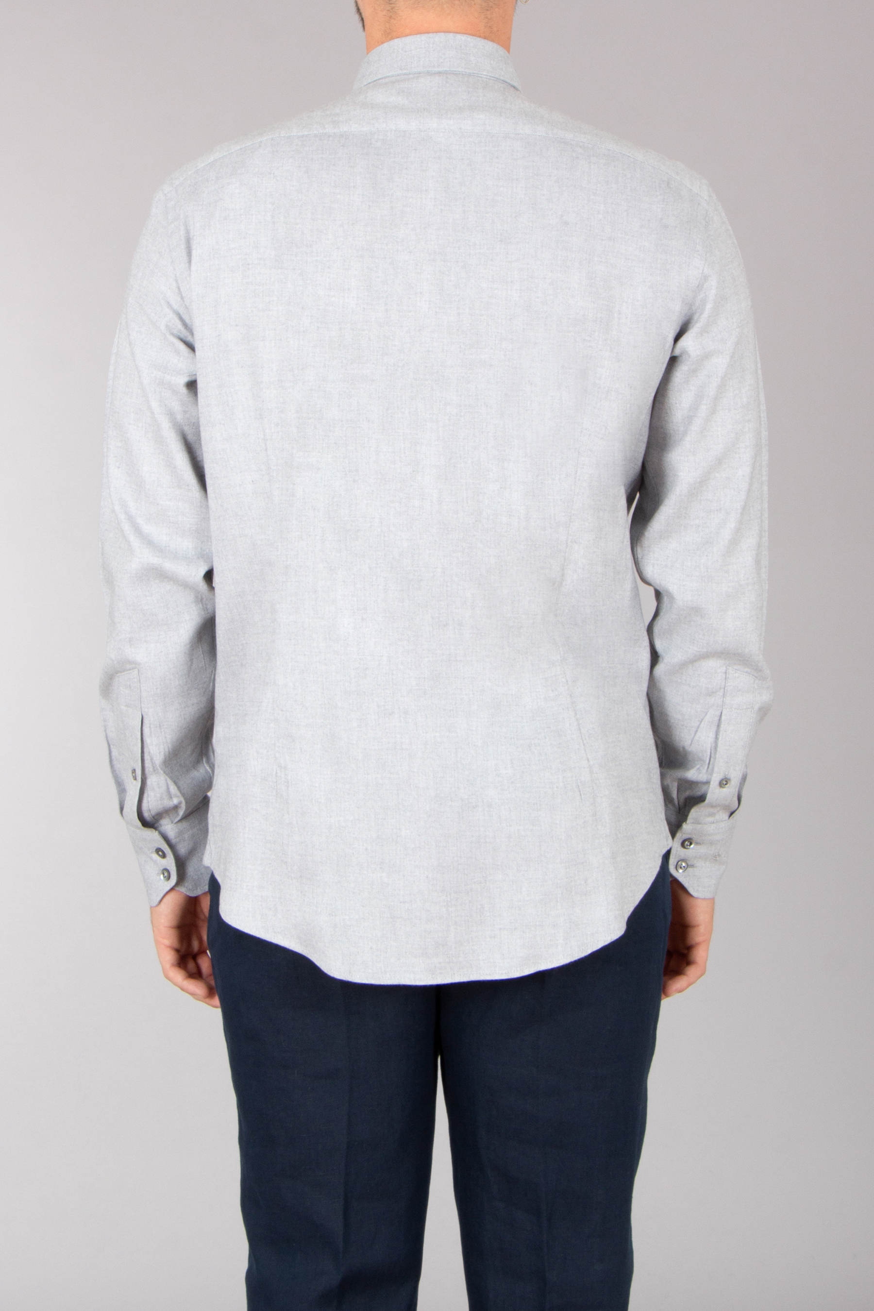 VAN LAACK Tailor Fit Herringbone Cotton-Lyocell Flannel Button-Down Shirt Langarm, Dekoration für Zuhause, Leinen, Hemd, Mantel
