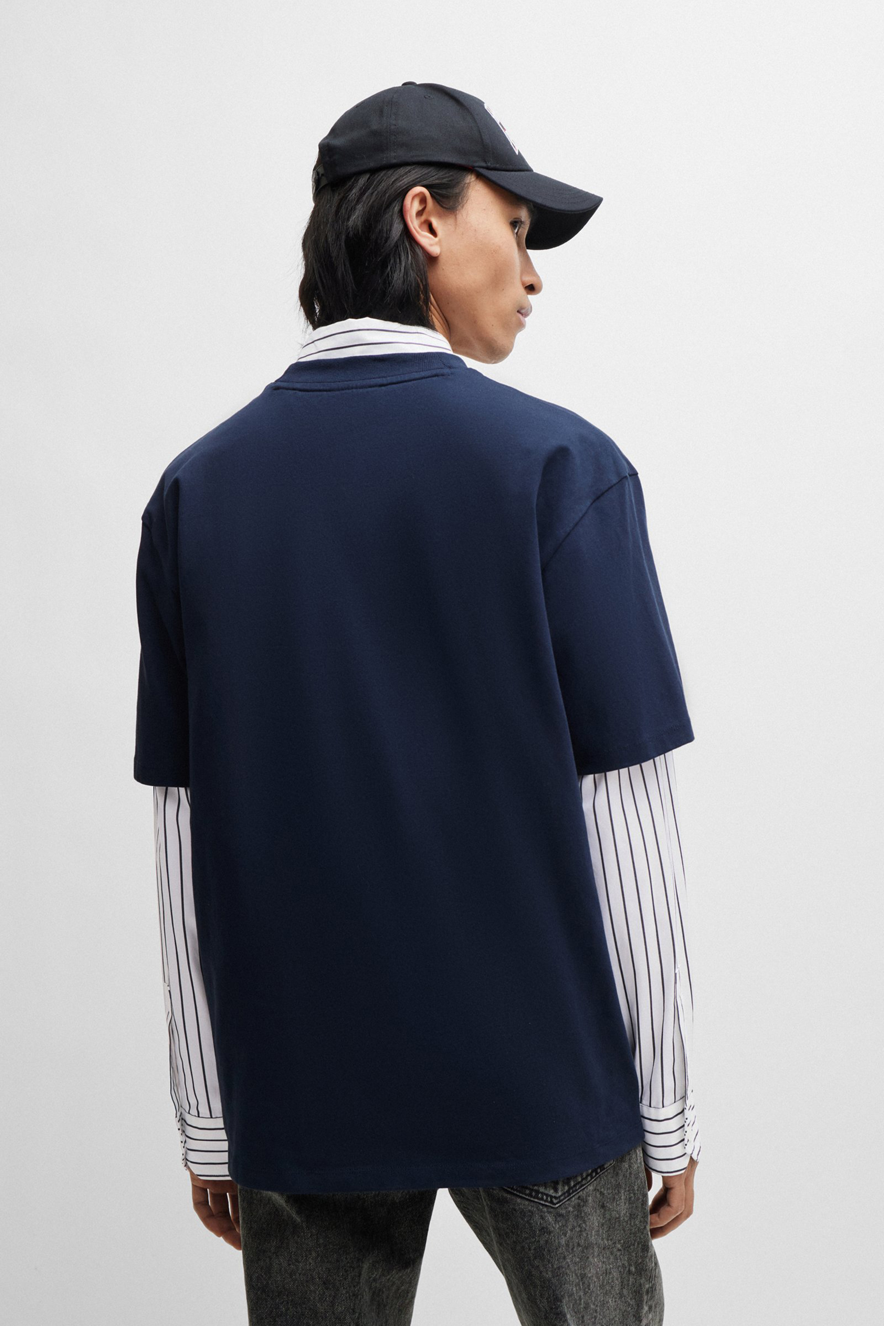 HUGO Relaxed Fit Printed Cotton Jersey T-Shirt Dapolino