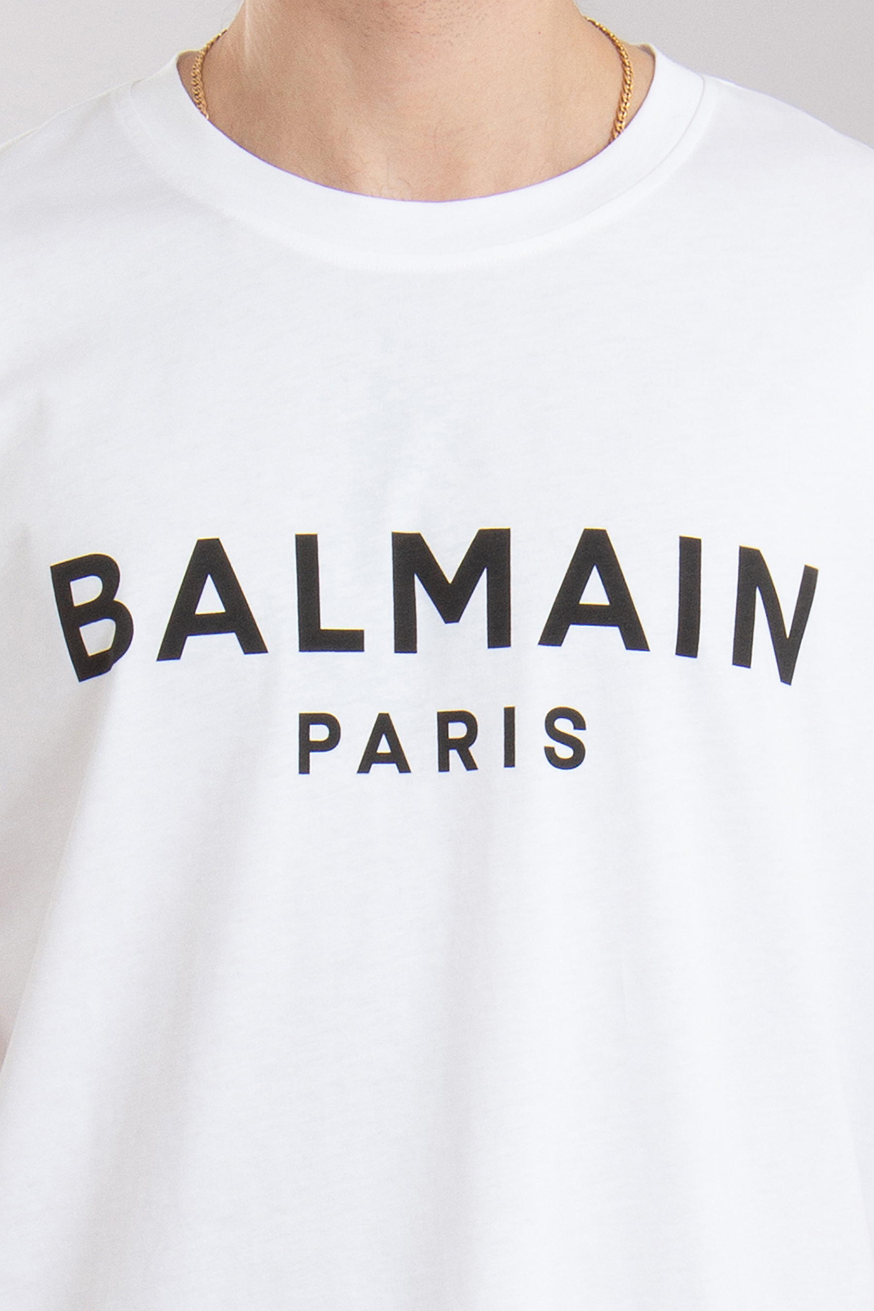 BALMAIN Printed Organic Cotton Jersey T-Shirt BALMAIN Printed Organic Cotton Jersey T-Shirt