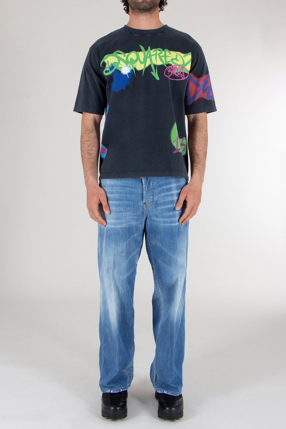 DSQUARED2 Relaxed Fit Graffiti T-Shirt 