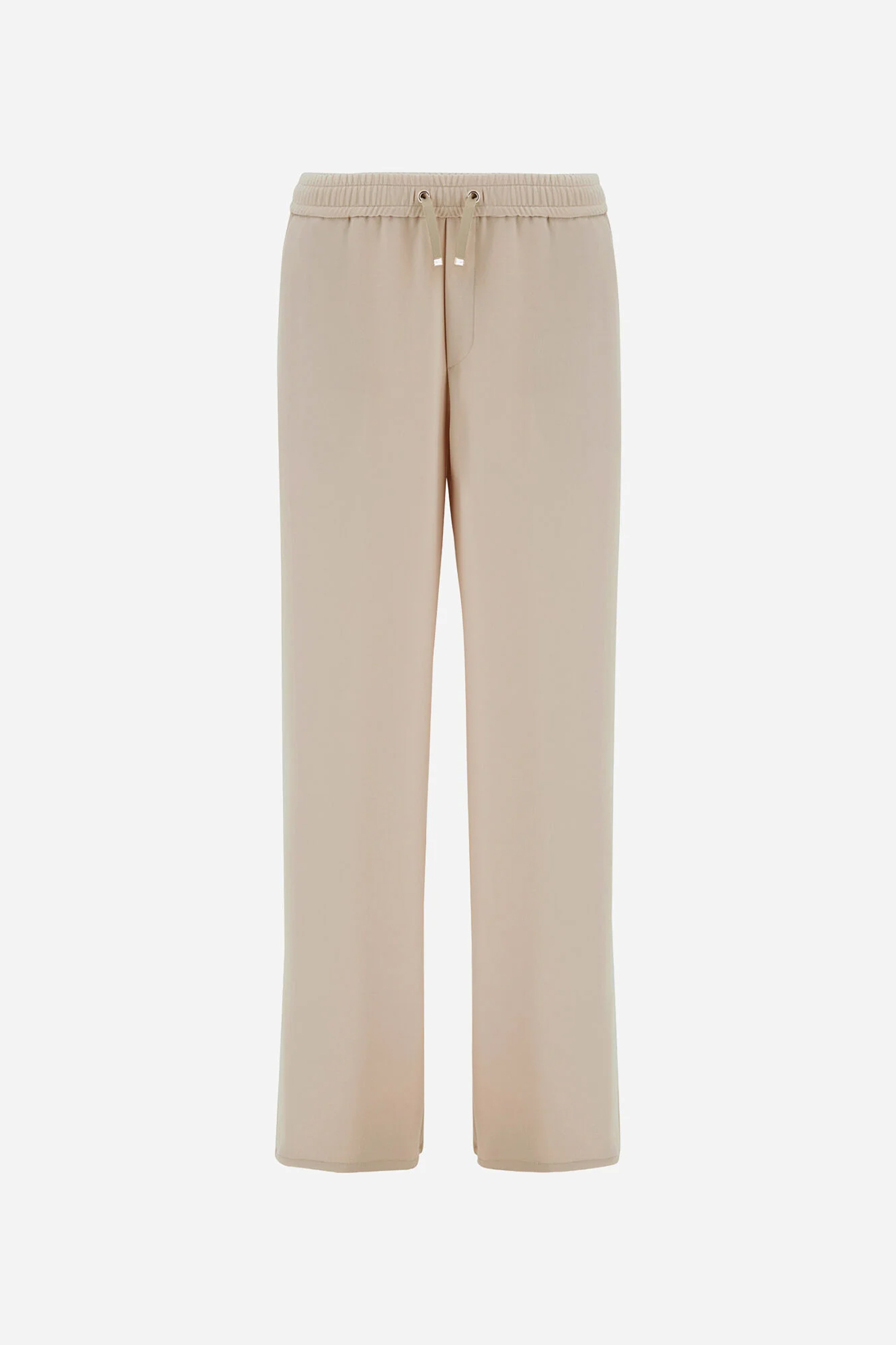 HERNO Regular Fit Matt Crepe Satin Pants Bekleidung, Hosen, Leinen, Khaki, Kurze Hosen