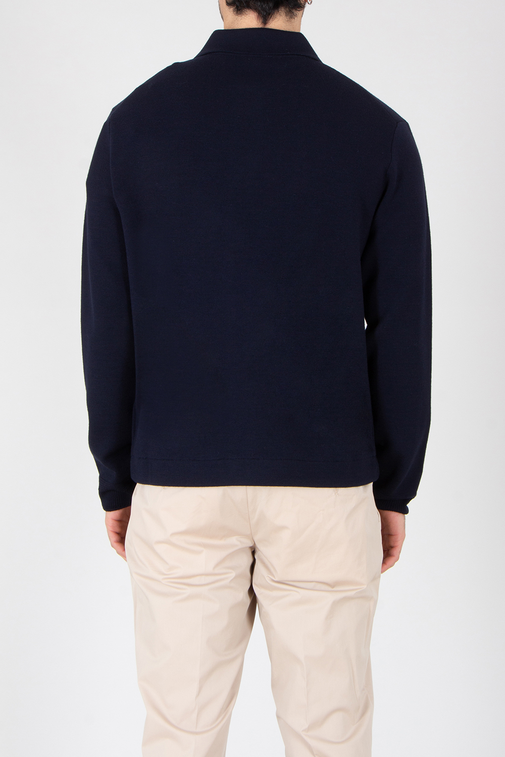 MONCLER Regular Fit Virgin Wool Zip Cardigan