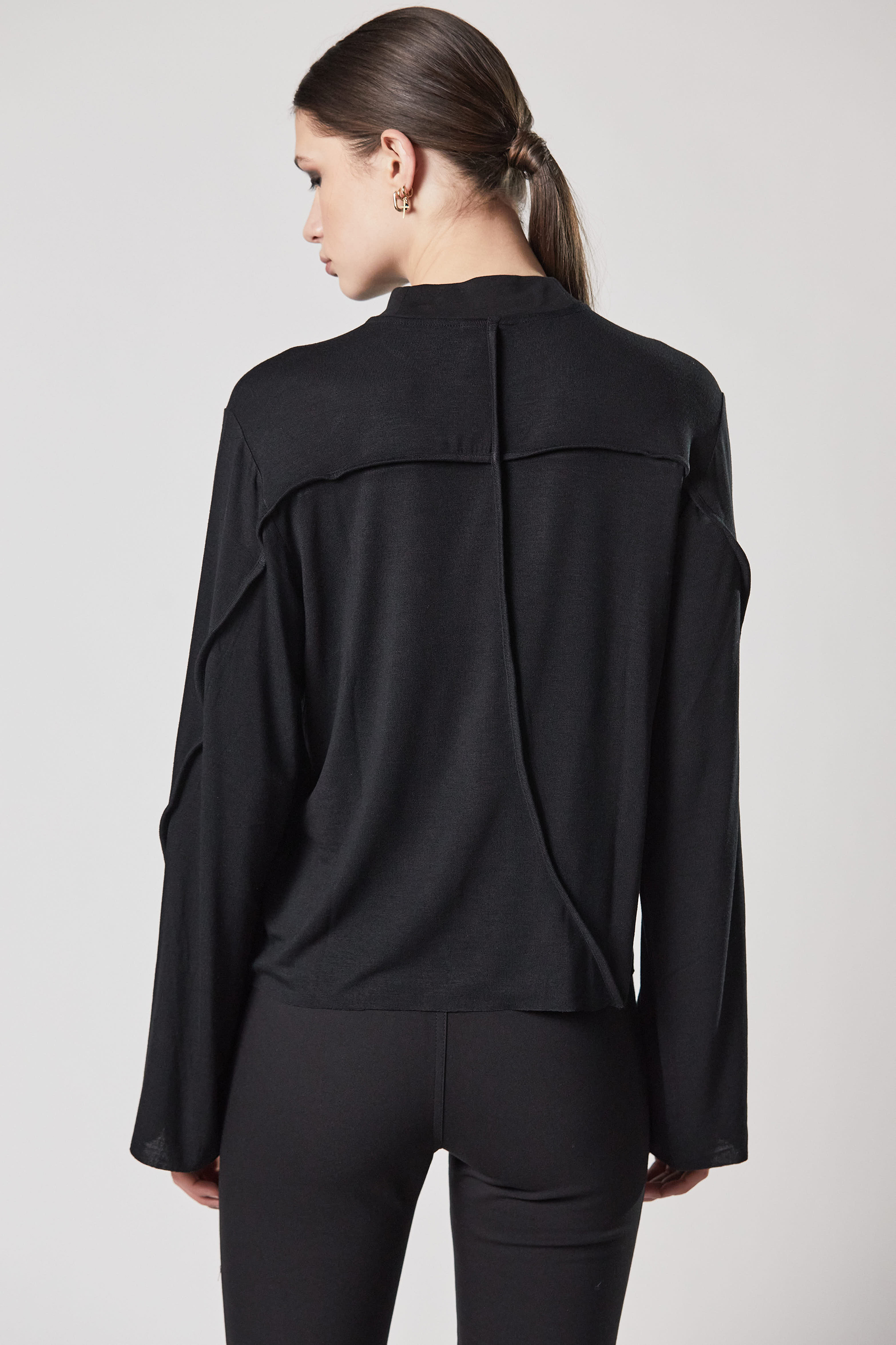 THOM KROM Ribbed Viscose Stretch Long Sleeve T-Shirt THOM KROM Ribbed Viscose Stretch Long Sleeve T-Shirt