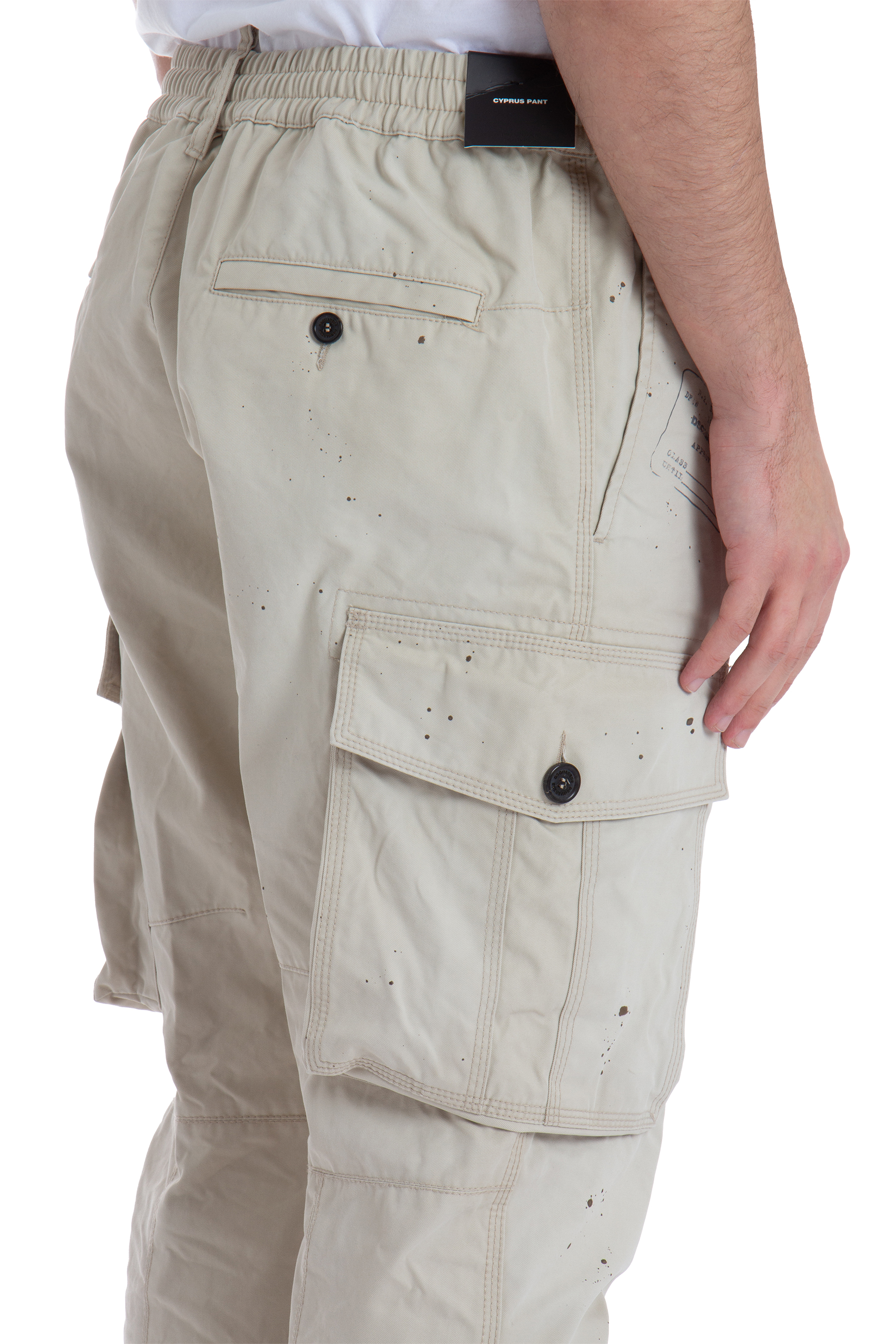 DSQUARED2 Cotton Stamps Cyprus Cargo Pants DSQUARED2 Cotton Stamps Cyprus Cargo Pants