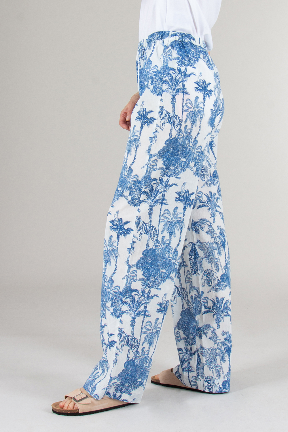 MC 2 SAINT BARTH Patterned Cotton Trousers Inez