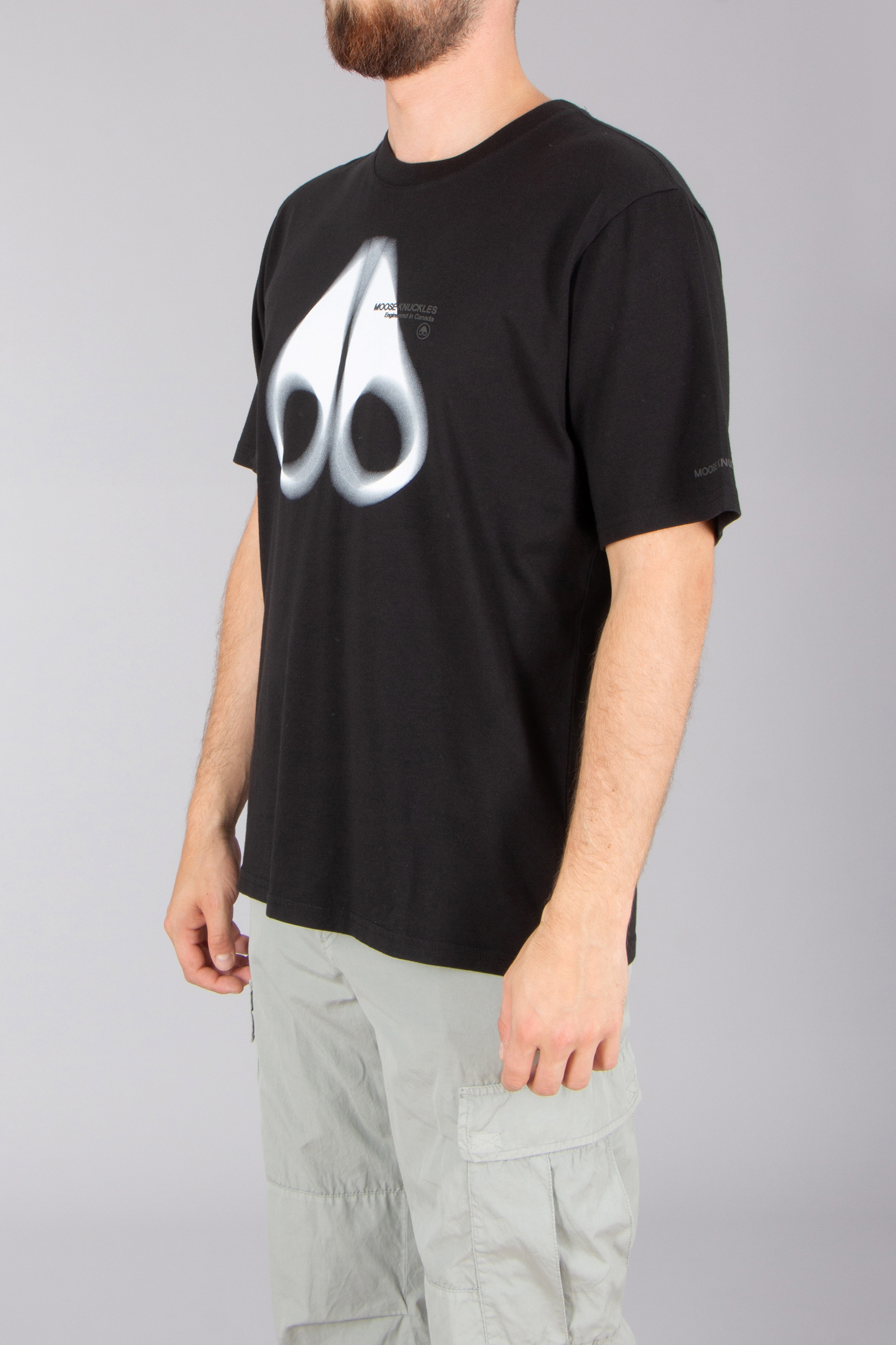 MOOSE KNUCKLES Relaxed Fit Printed Pima Cotton Jersey T-Shirt Maurice