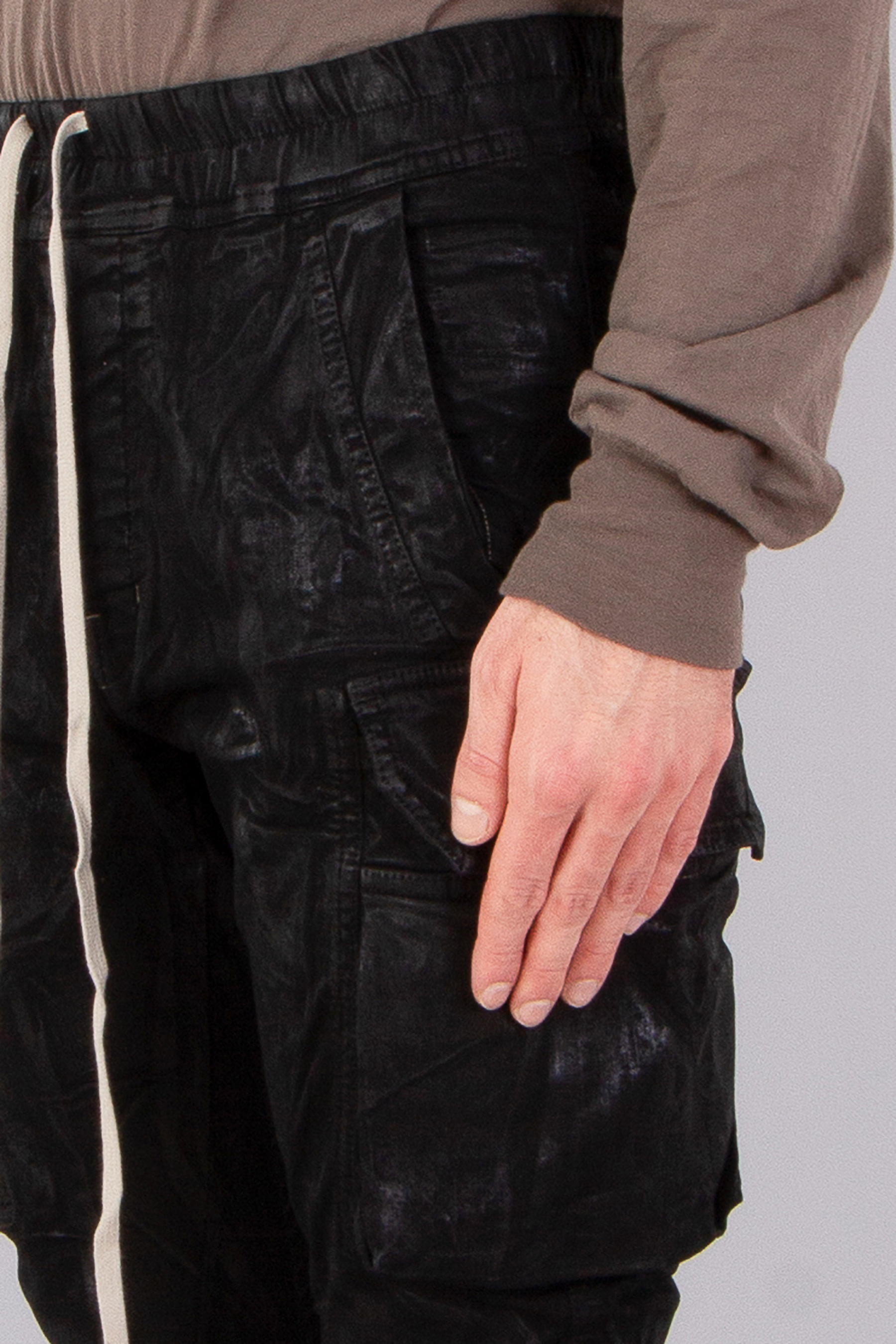 RICK OWENS DRKSHDW Mastodon Cut Overdyed Foil Stretch Denim Pants RICK OWENS DRKSHDW Mastodon Cut Overdyed Foil Stretch Denim Pants