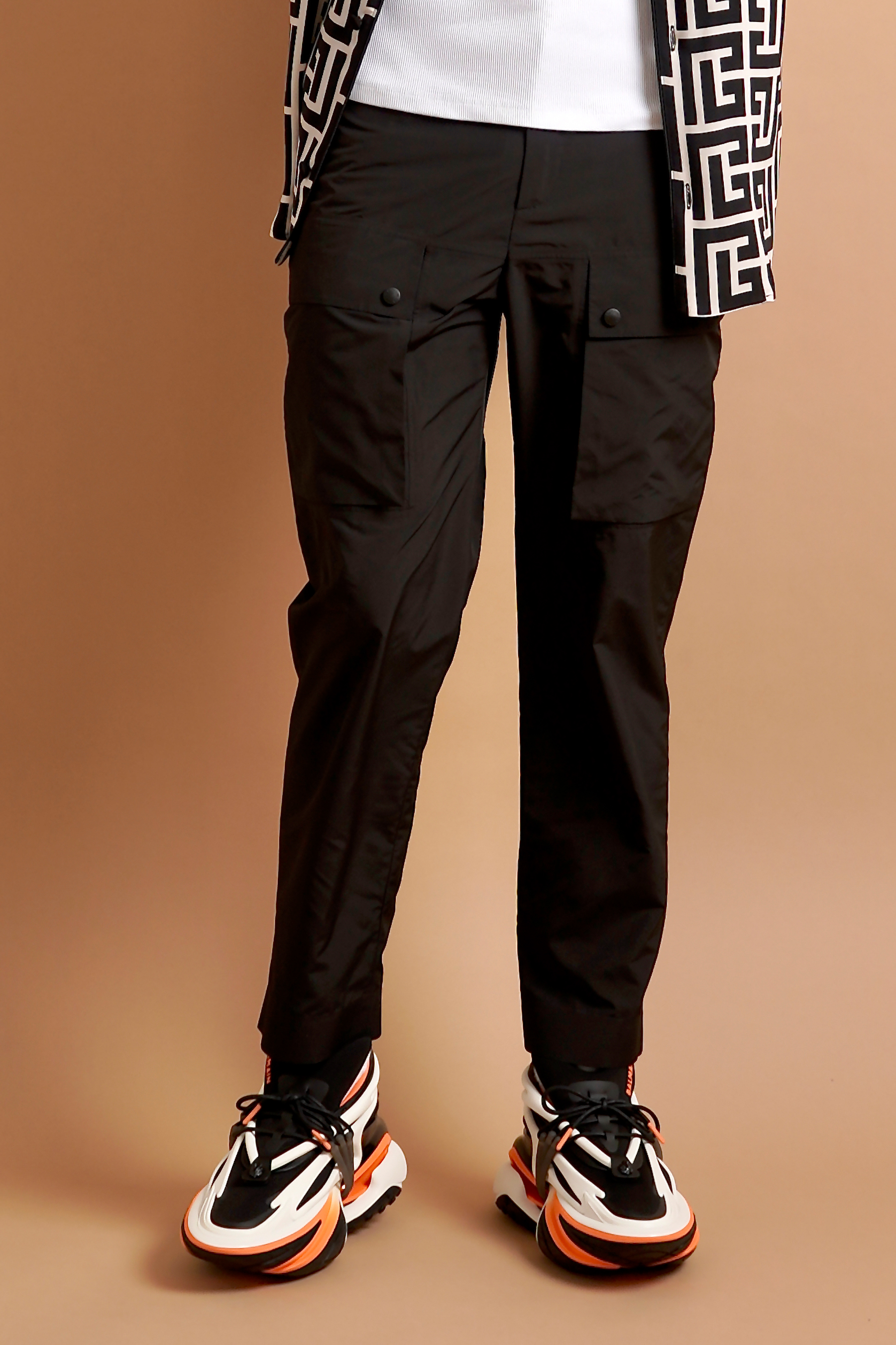 BALMAIN Main Lab Nylon Cargo Pants