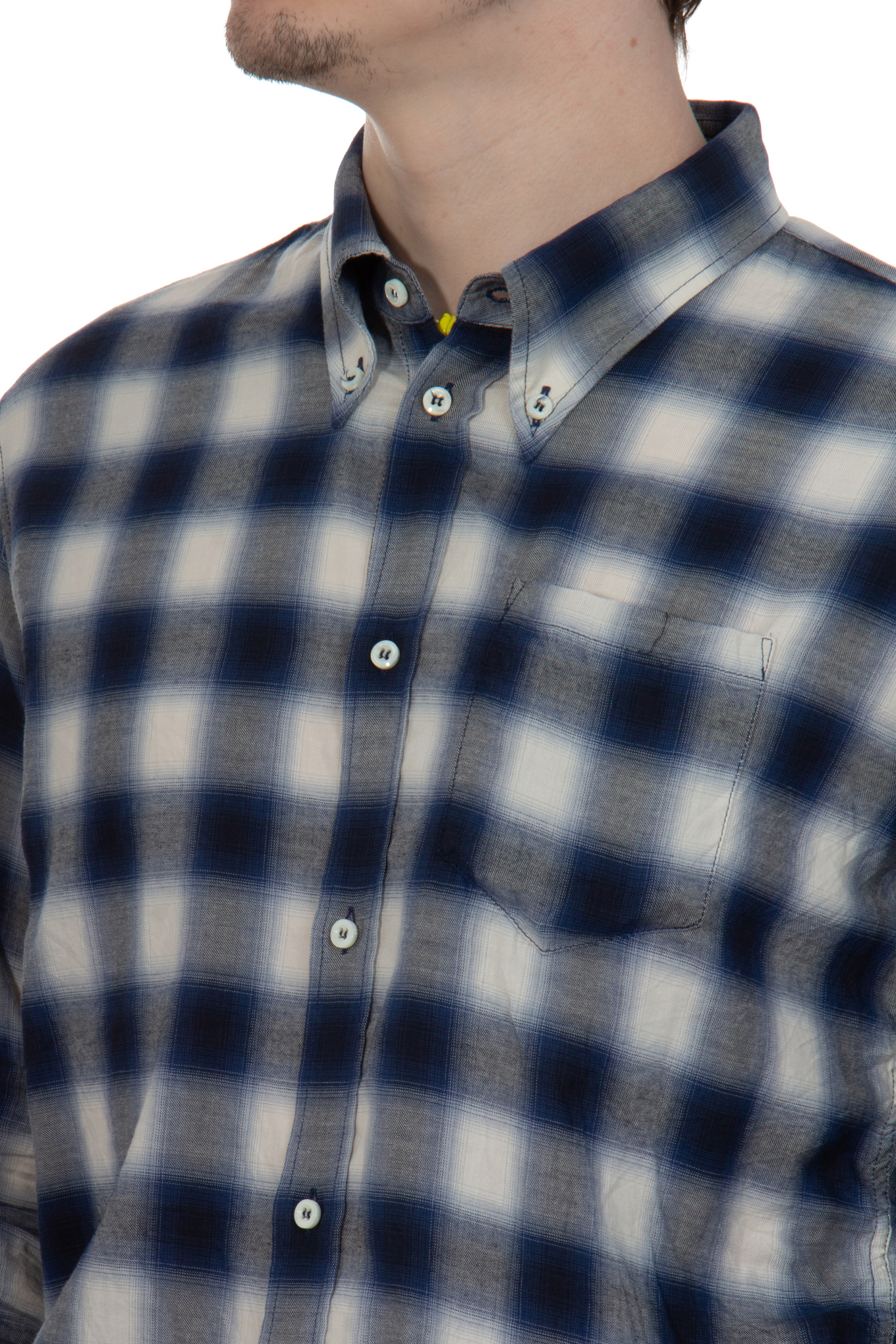 DSQUARED Regular Fit Checked Cotton Blend Shirt DSQUARED Regular Fit Checked Cotton Blend Shirt