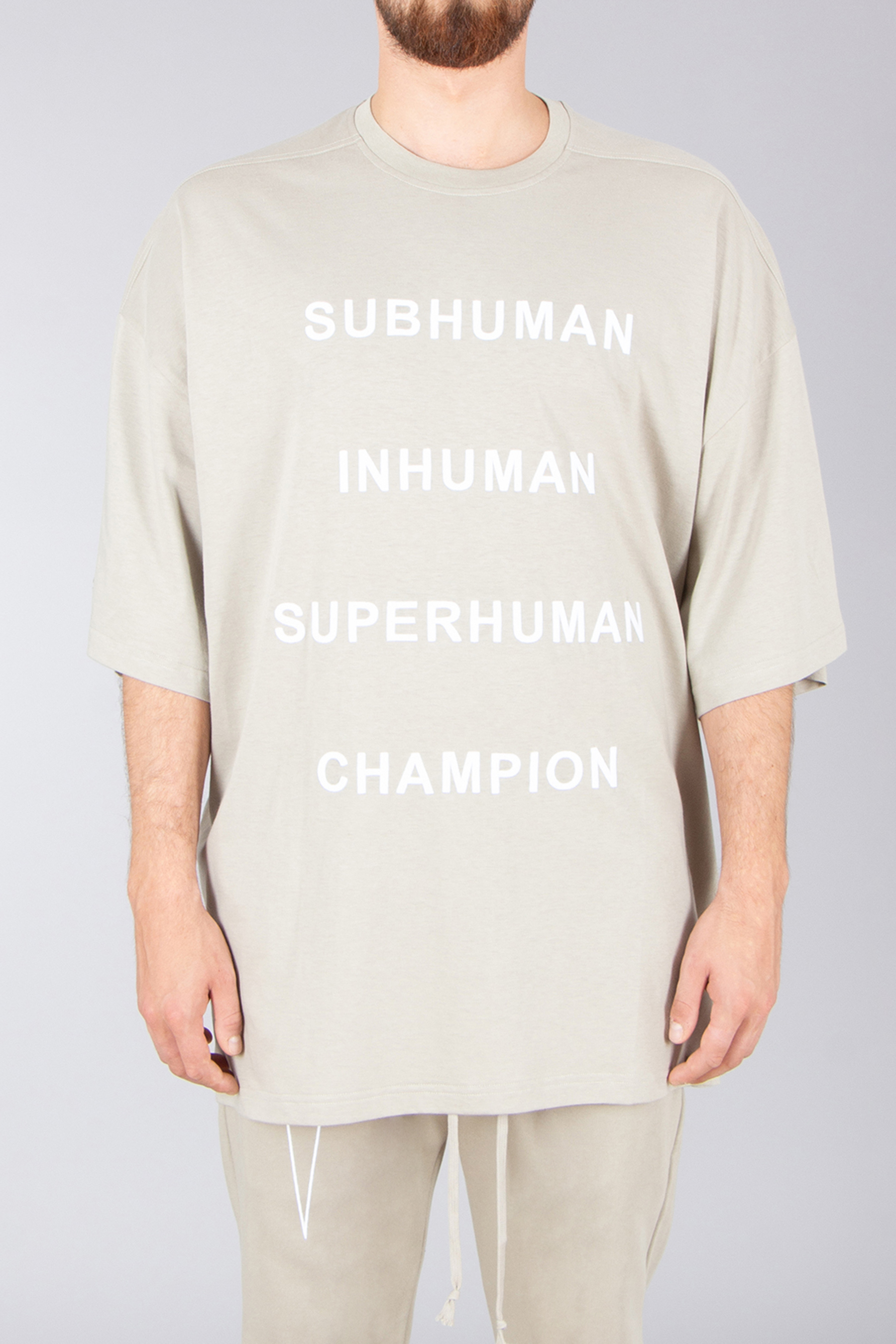 RICK OWENS DRKSHDW X Champion Oversized Embroidered Organic Cotton Jersey Tommy T T-Shirt