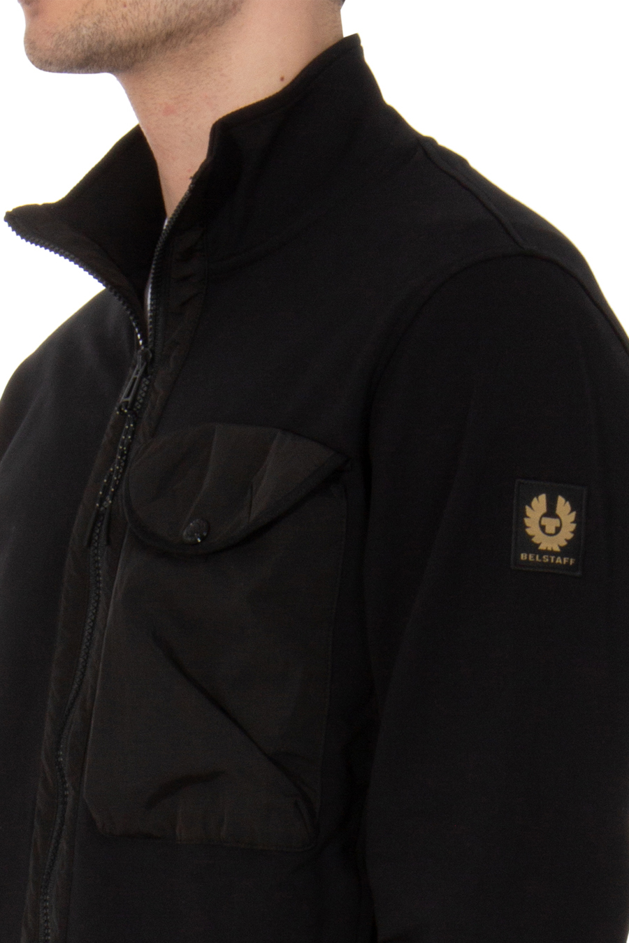 BELSTAFF Cotton Stretch Sweat Jacket Transit BELSTAFF Cotton Stretch Sweat Jacket Transit