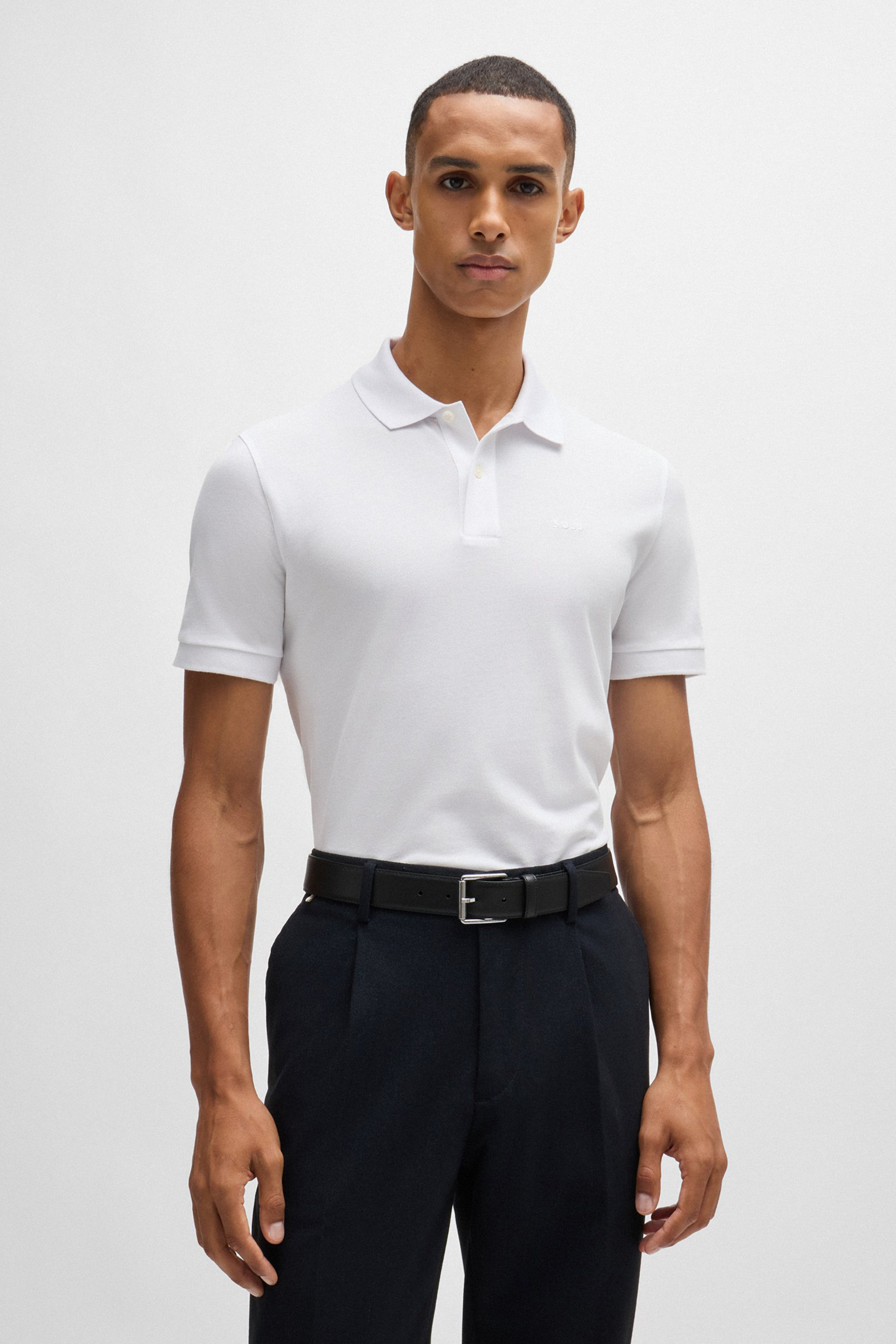 BOSS Regular Fit Cotton Piqué Polo Shirt Pallas