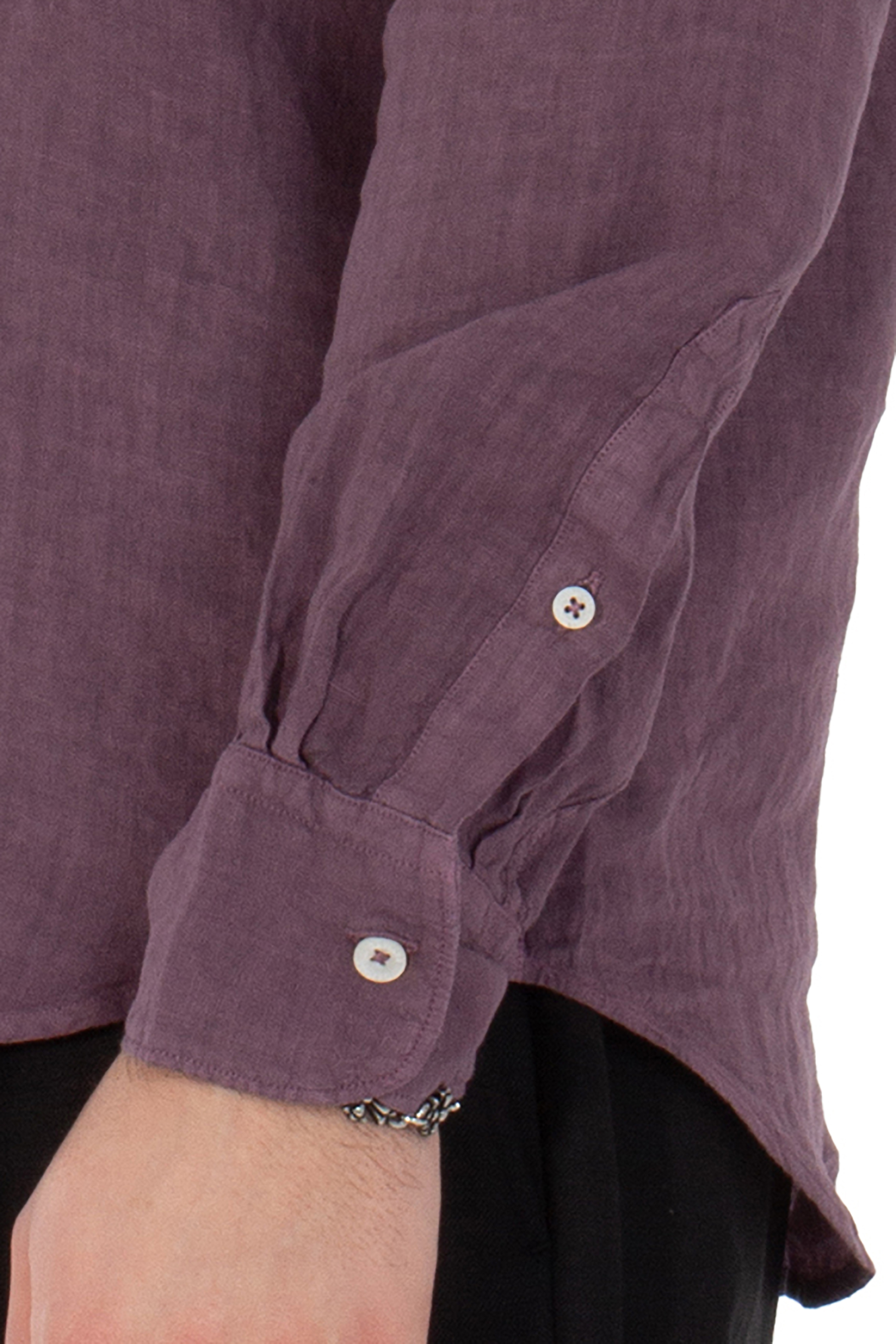 CANALI Pleated Bib Regular Fit Linen Shirt CANALI Pleated Bib Regular Fit Linen Shirt