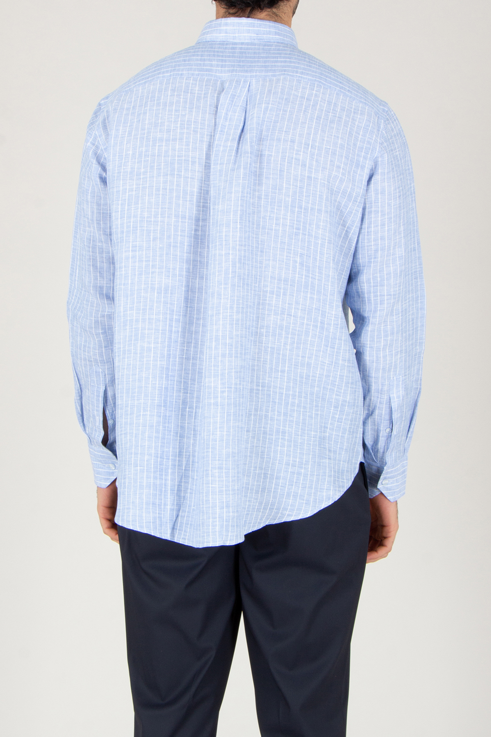 ETRO Regular Fit Striped Linen Button-Down Shirt