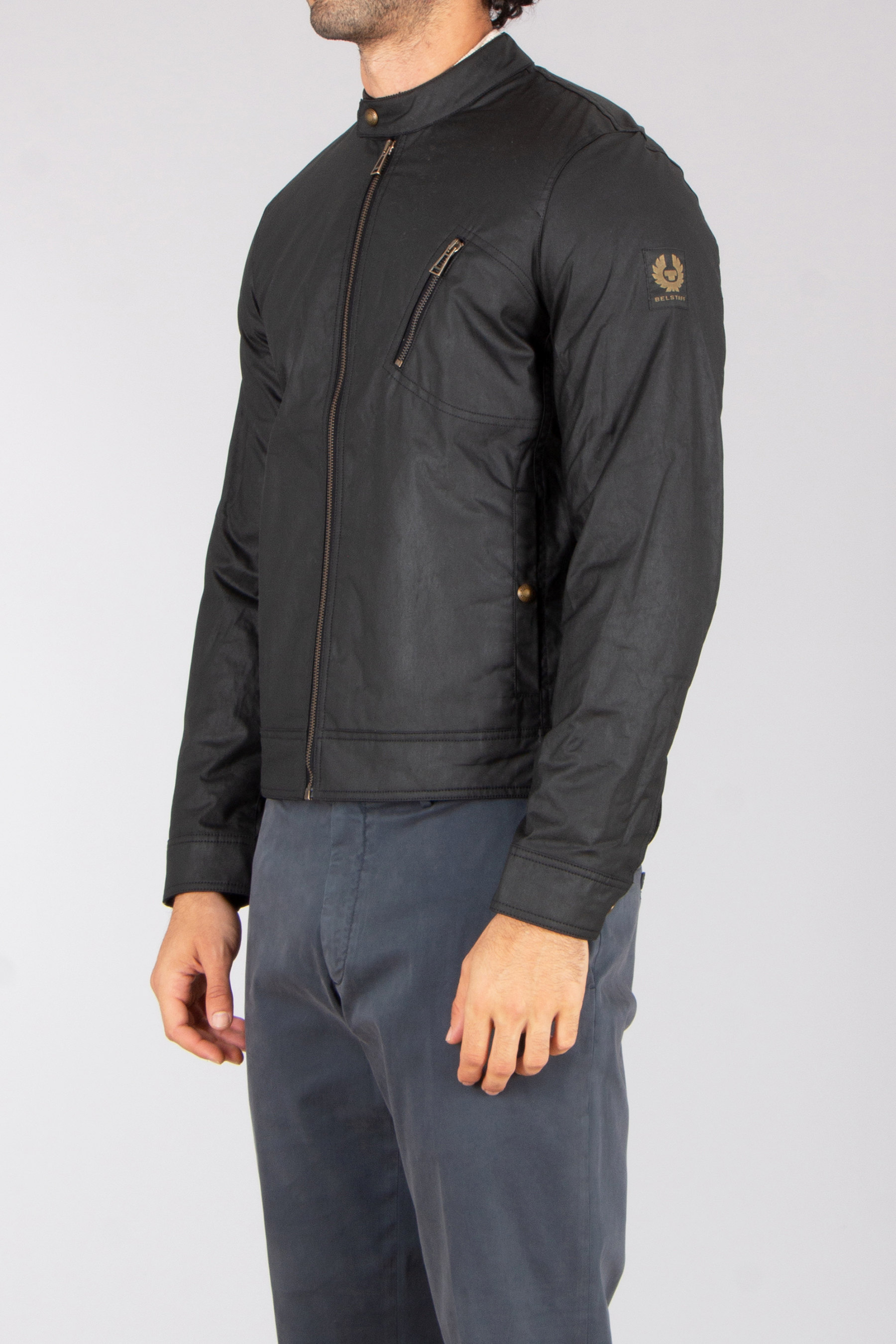 BELSTAFF Slim Fit Waxed Cotton Jacket Sideline Bekleidung, Mantel, Jacke, Langarm, Hosen
