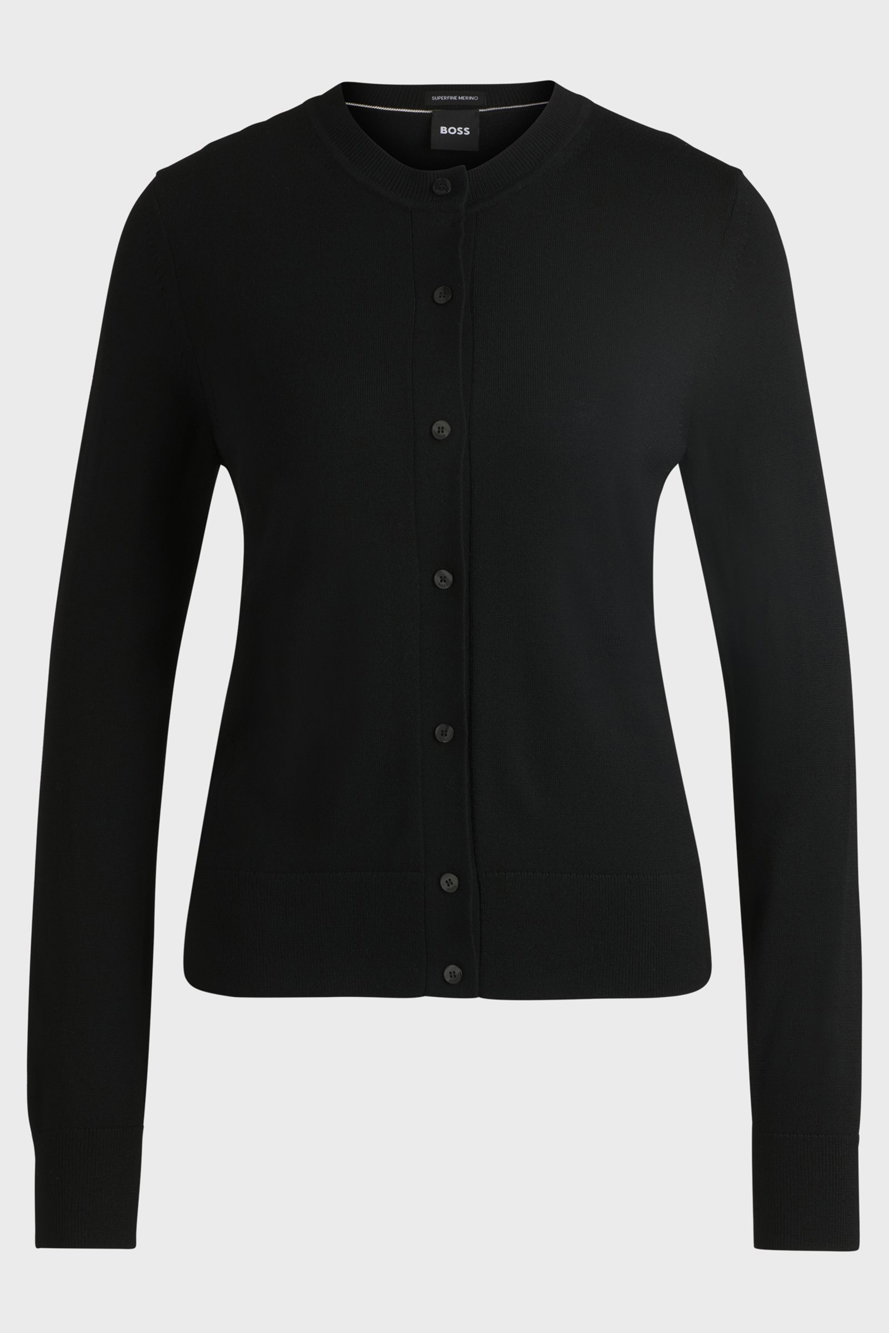 BOSS Regular Fit Virgin Wool Cardigan Fadenasi Strickwaren, Pullover, Strickjacke, Langarm, Mantel