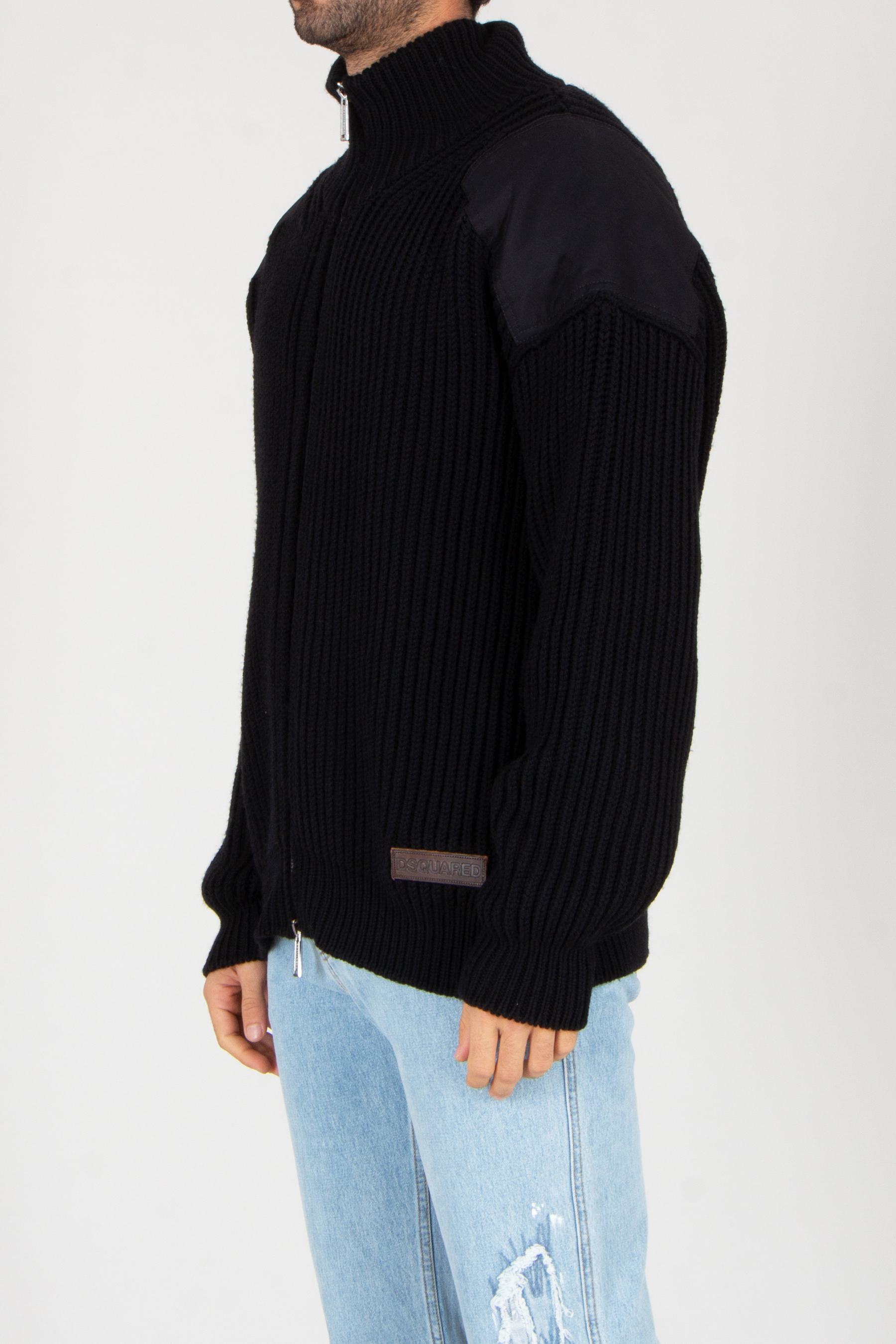 Bekleidung, Strickwaren, Pullover, Jeanshose, Mantel