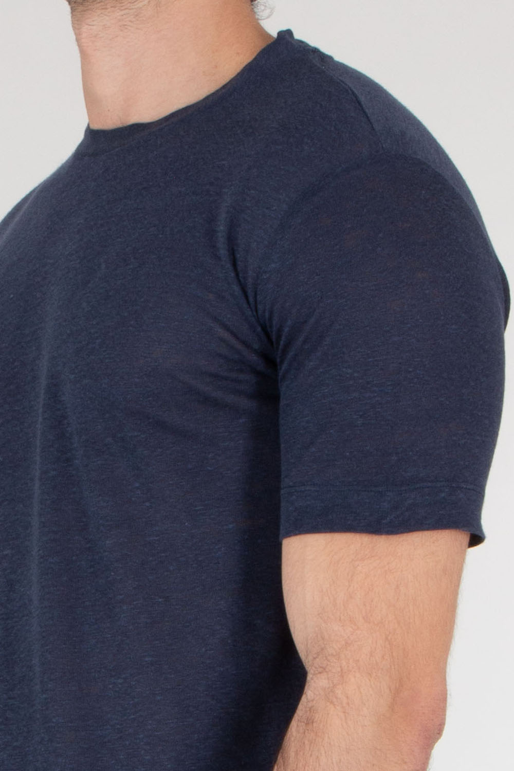 AURÉLIEN Slim Fit Linen Jersey T-Shirt