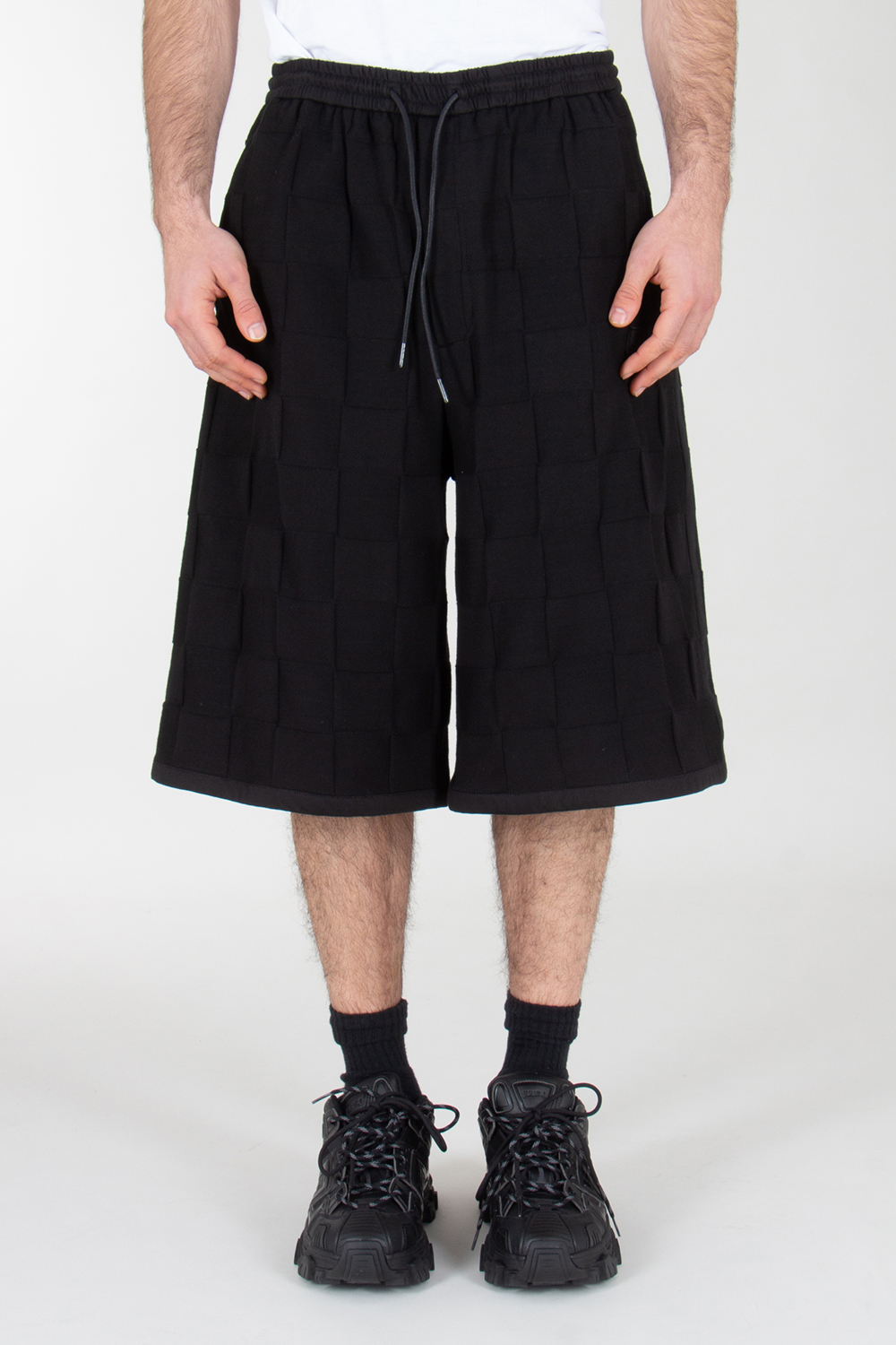 JUNN.J Relaxed Fit Wide Leg Basket Ball Shorts  
