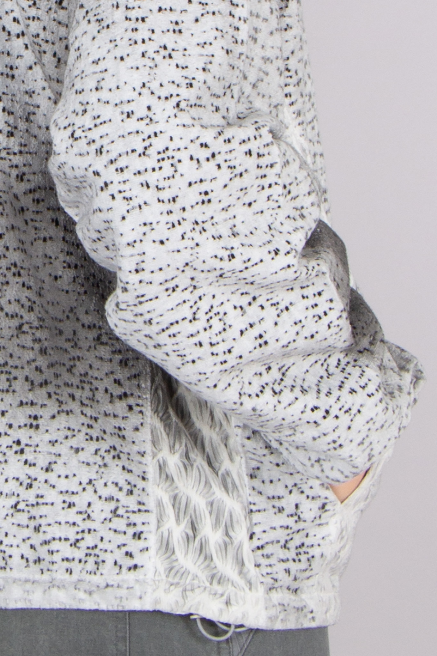 XLIM Relaxed Fit Garment Luna Dyed Cotton Blend Zip-Up Hoodie