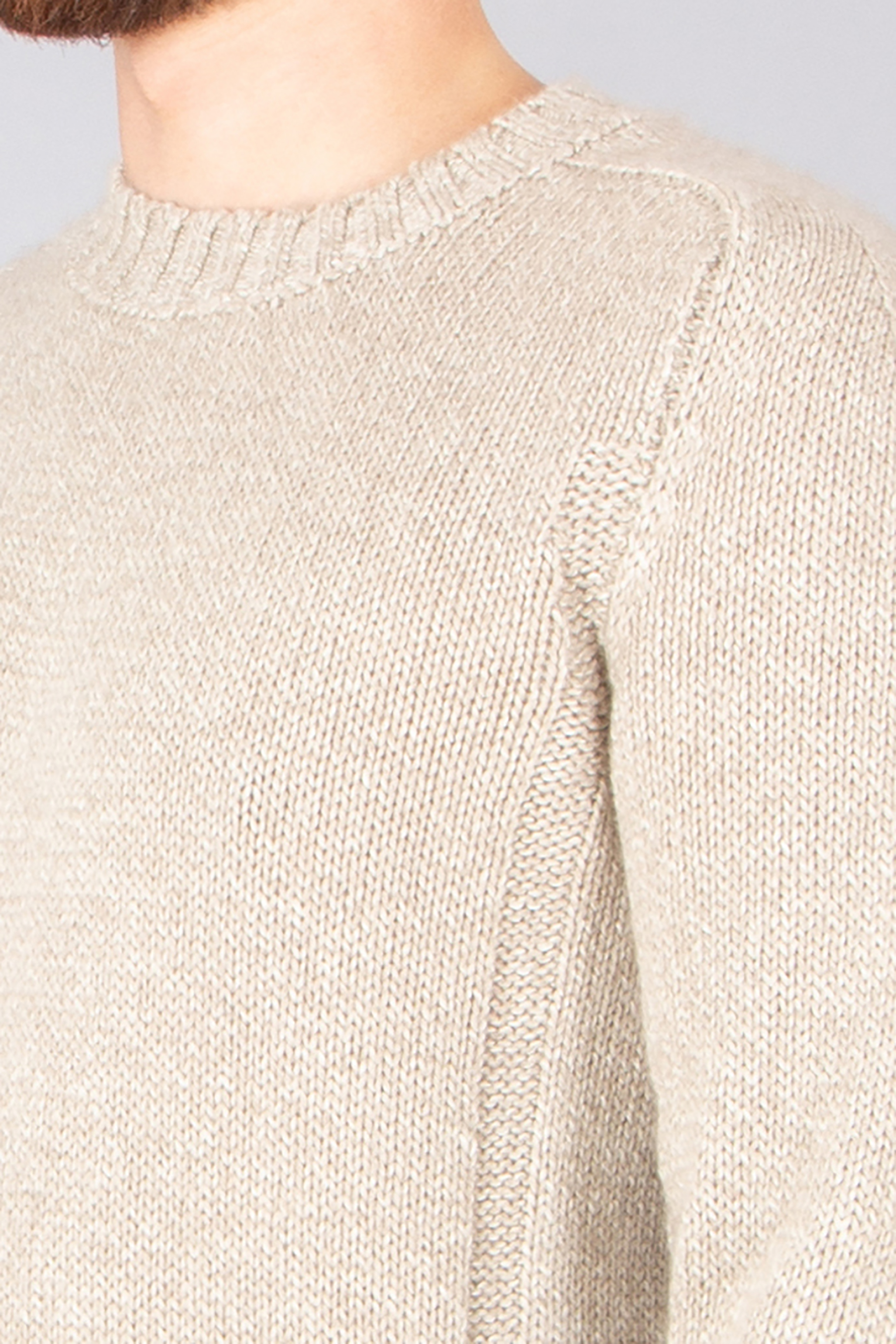 ZEGNA Regular Fit Cashmere-Linen-Cotton Blend Sweater Bekleidung, Strickwaren, Pullover
