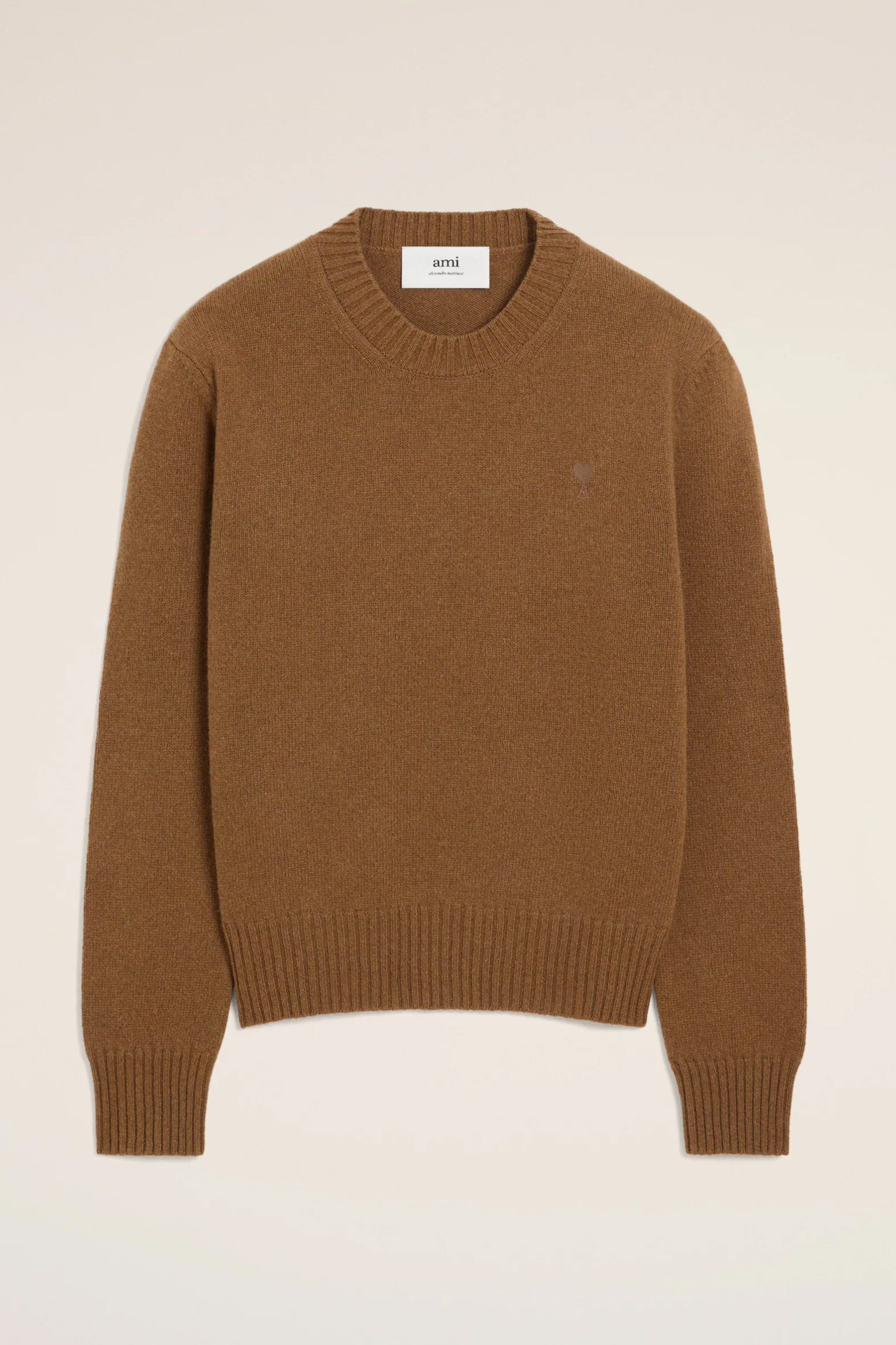 AMI PARIS Regular Fit Ami De Coeur Recycled Cashmere Blend Sweater Bekleidung, Strickwaren, Pullover, Sweatshirt