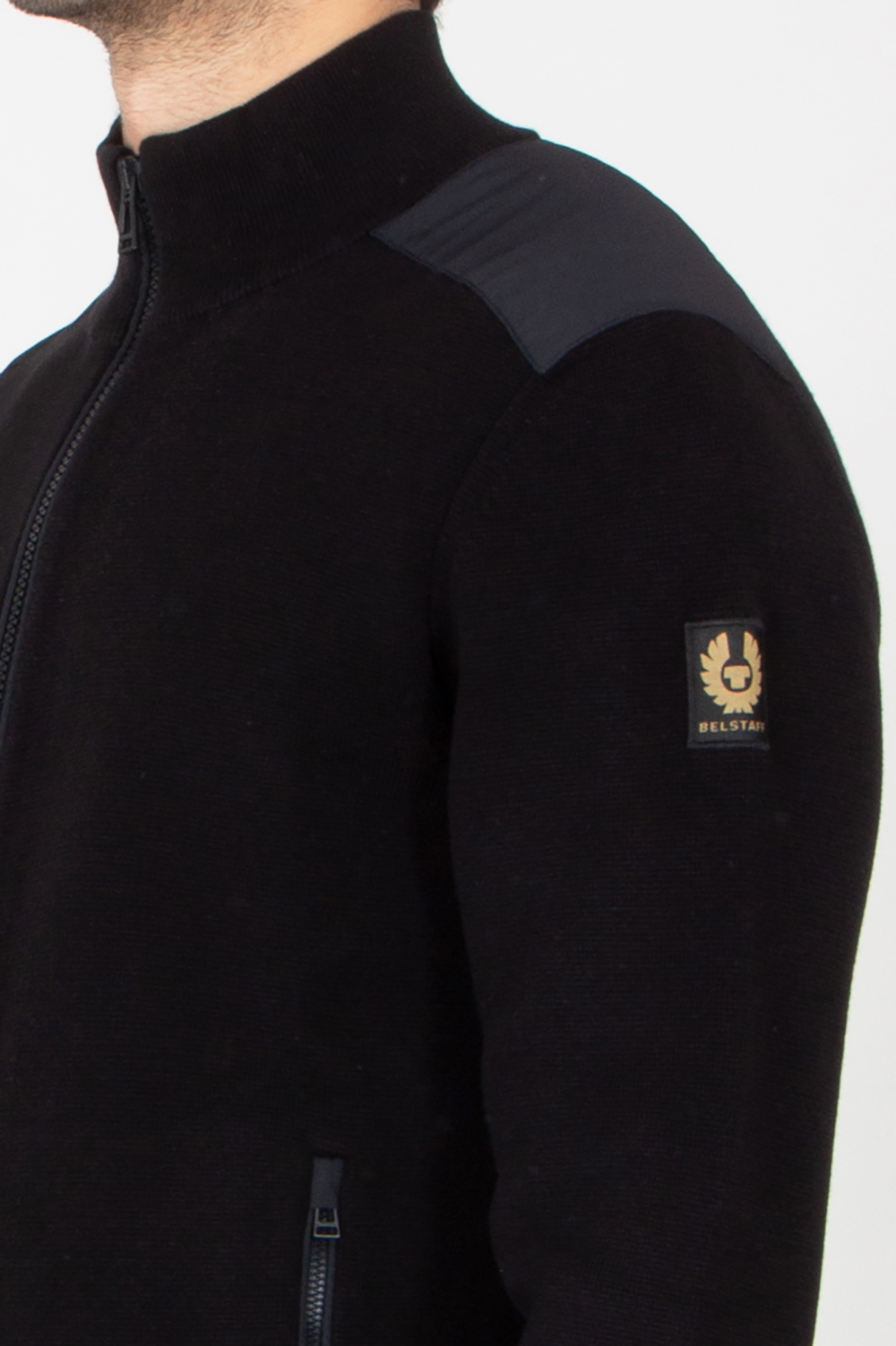 BELSTAFF Reguar Fit Organic Cotton Zip Cardigan Verge 