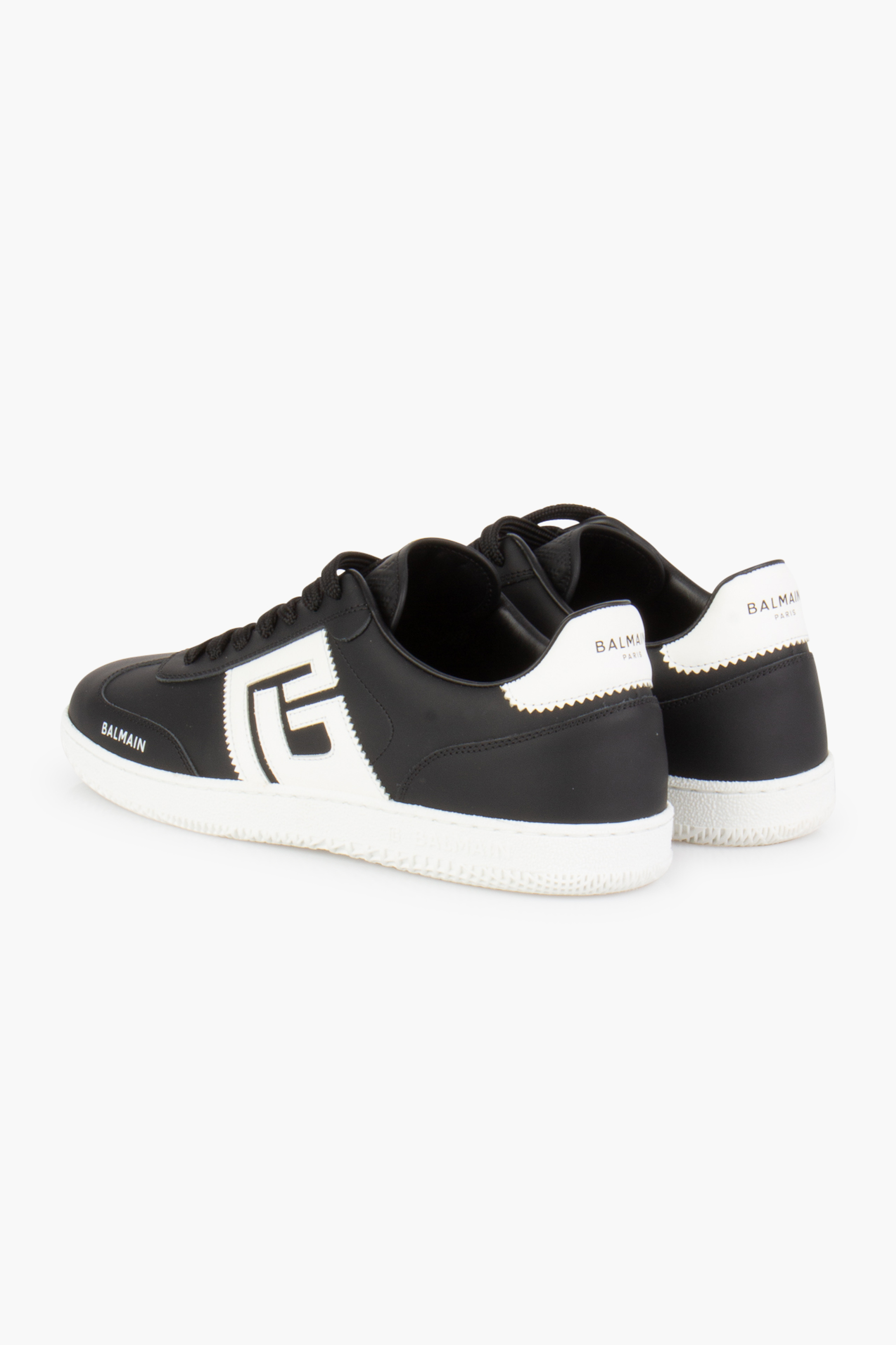 BALMAIN Leather Sneakers Swan BALMAIN Leather Sneakers Swan