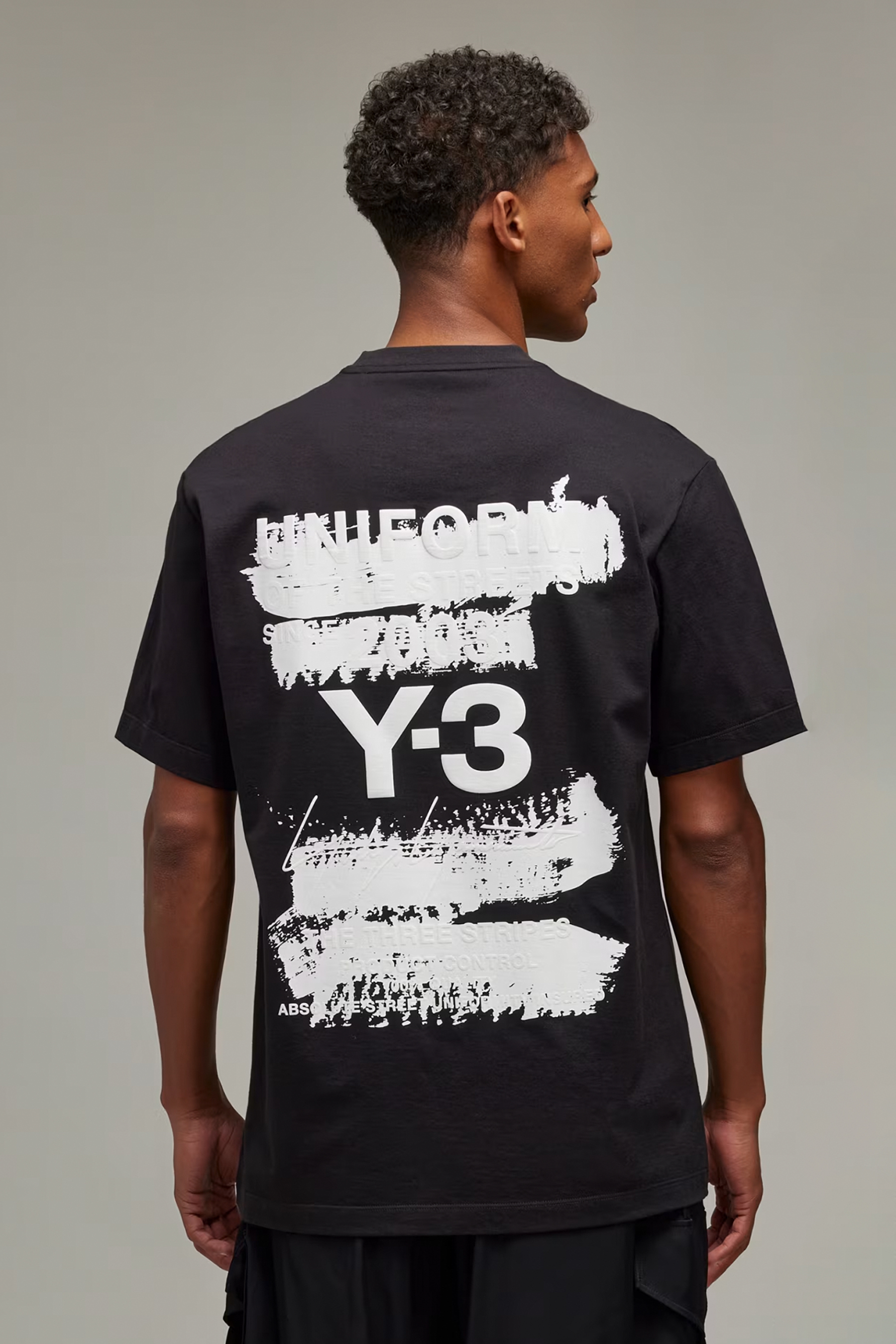Y-3 U Graphic Print Cotton Jersey T-Shirt
