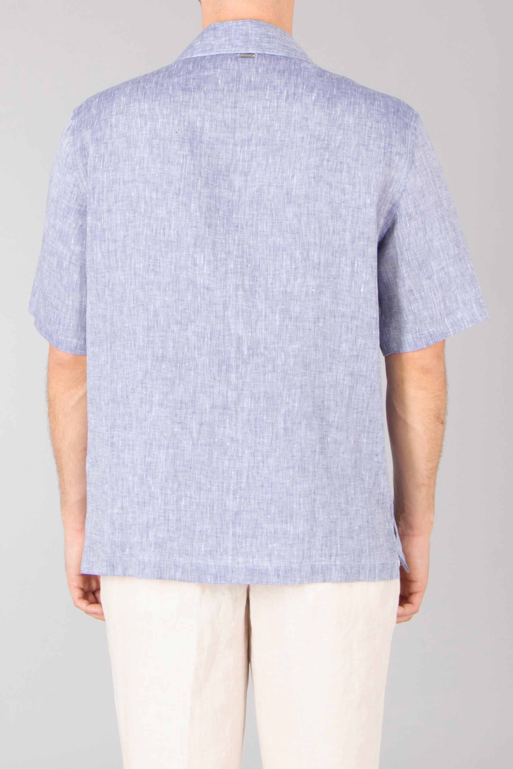 HERNO Boxy Fit Summer Linen Short-Sleeve Shirt Dekoration für Zuhause, Leinen, T-shirt, Bluse, Ärmel