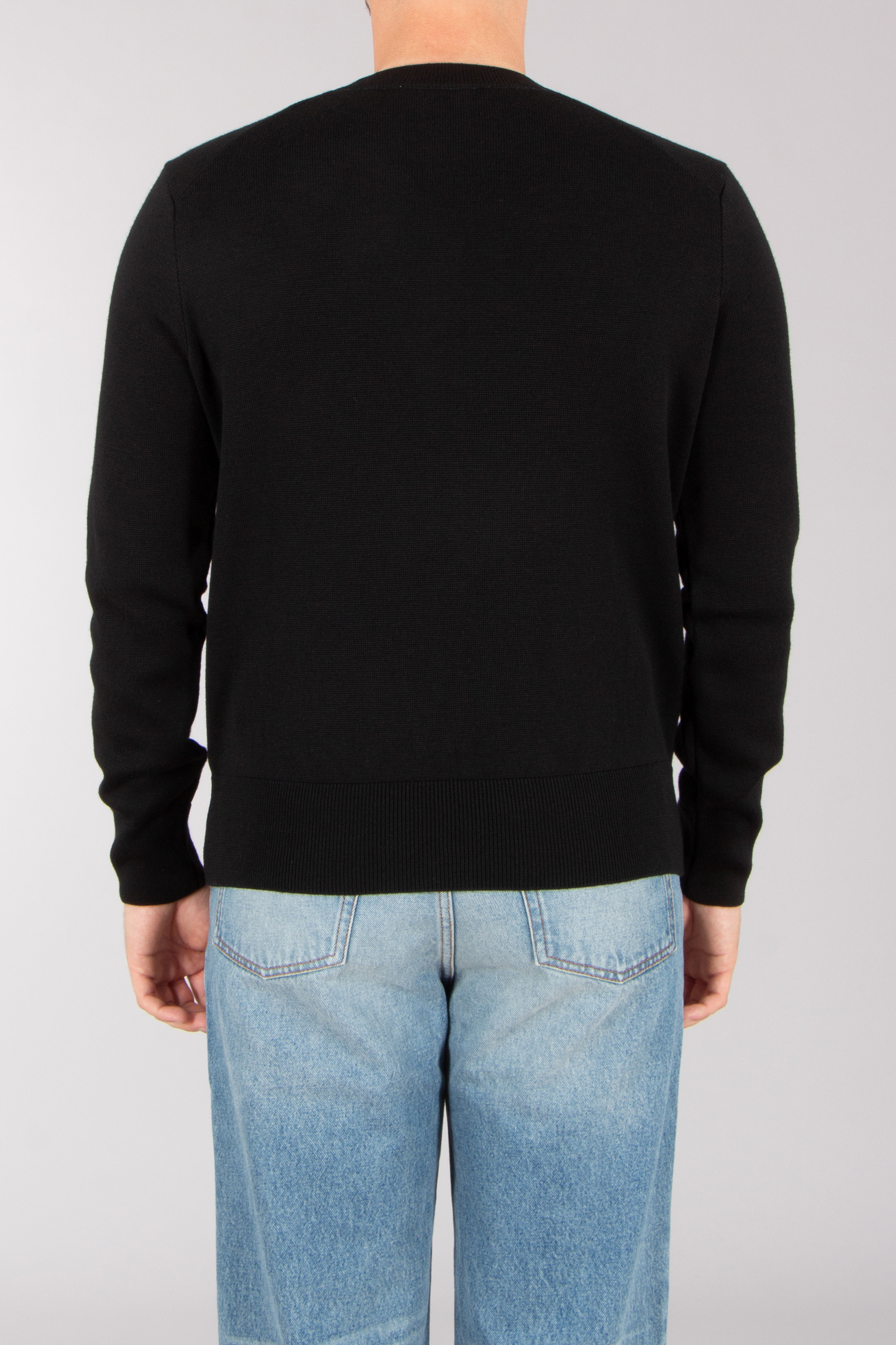 AMI PARIS Regular Fit Ami de Coeur Extra Fine Wool Sweater Langarm, Strickwaren, Pullover, Sweatshirt, Jeans