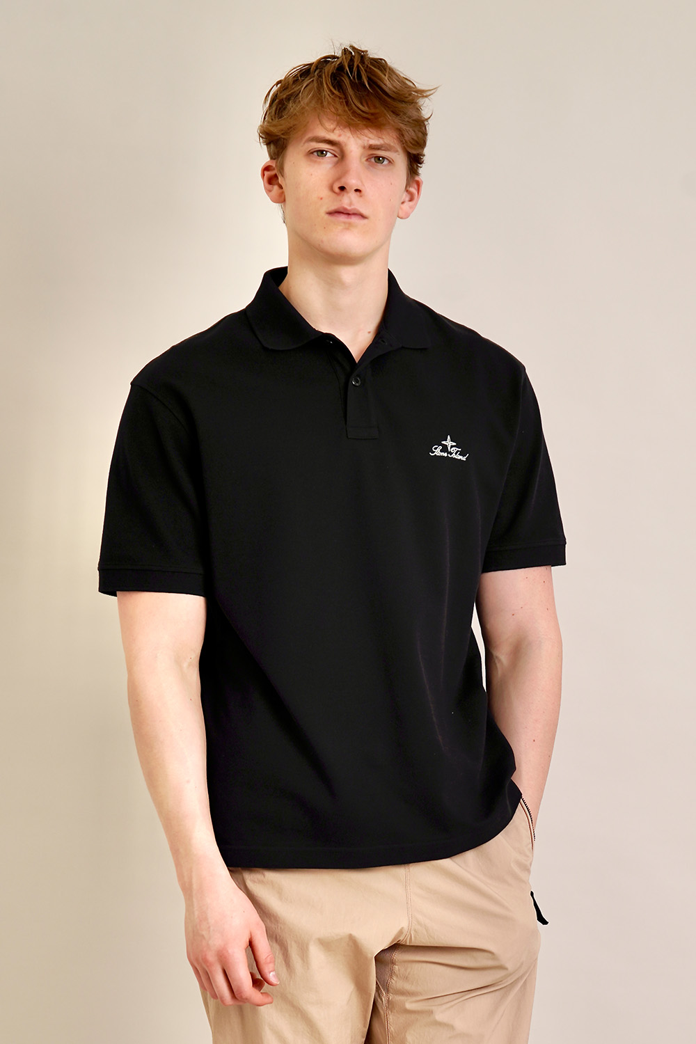 STONE ISLAND Regular Fit 50/2 Organic Cotton Piqué Polo Shirt