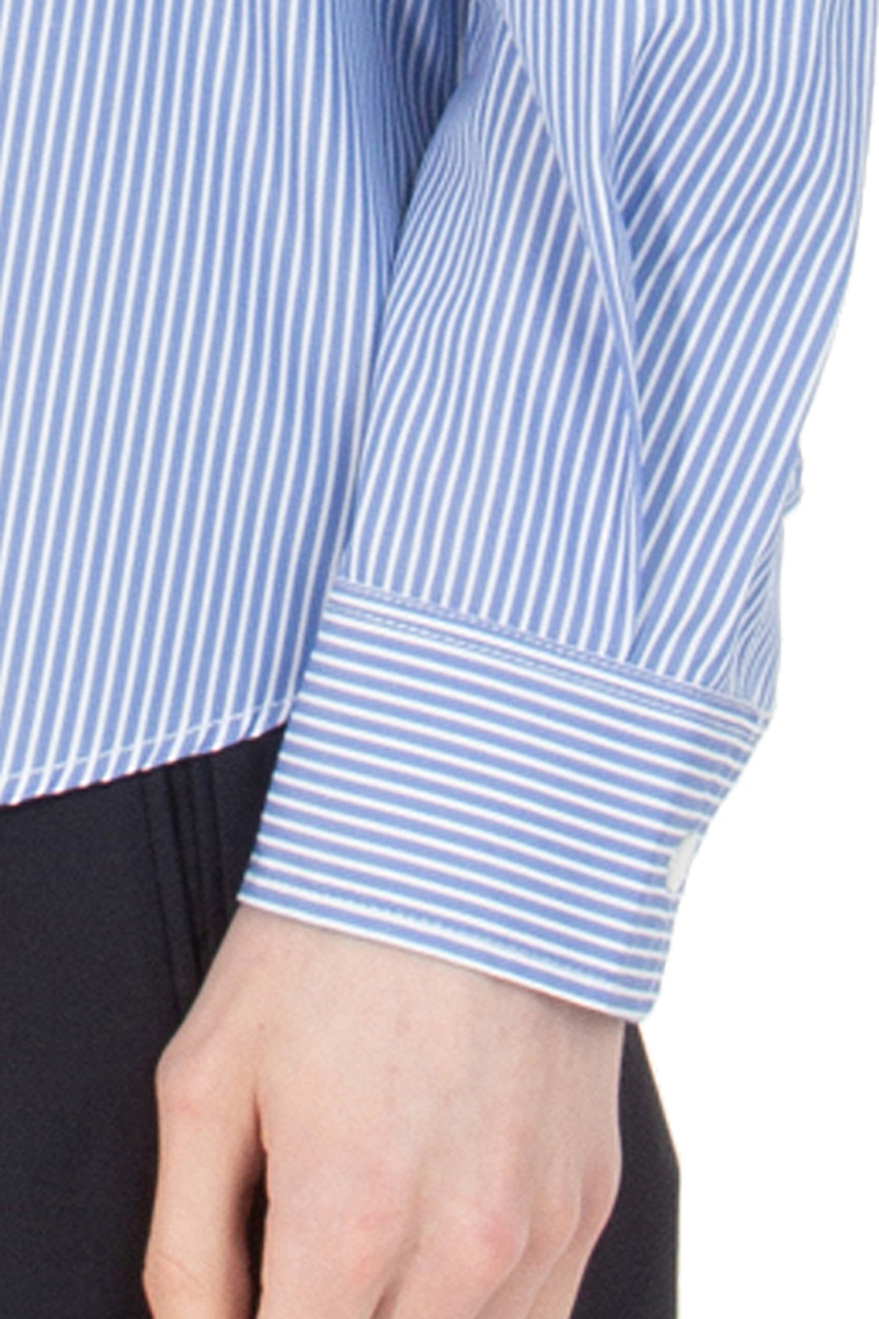 MAISON KITSUNÉ Casual Striped Cotton Shirt MAISON KITSUNÉ Casual Striped Cotton Shirt