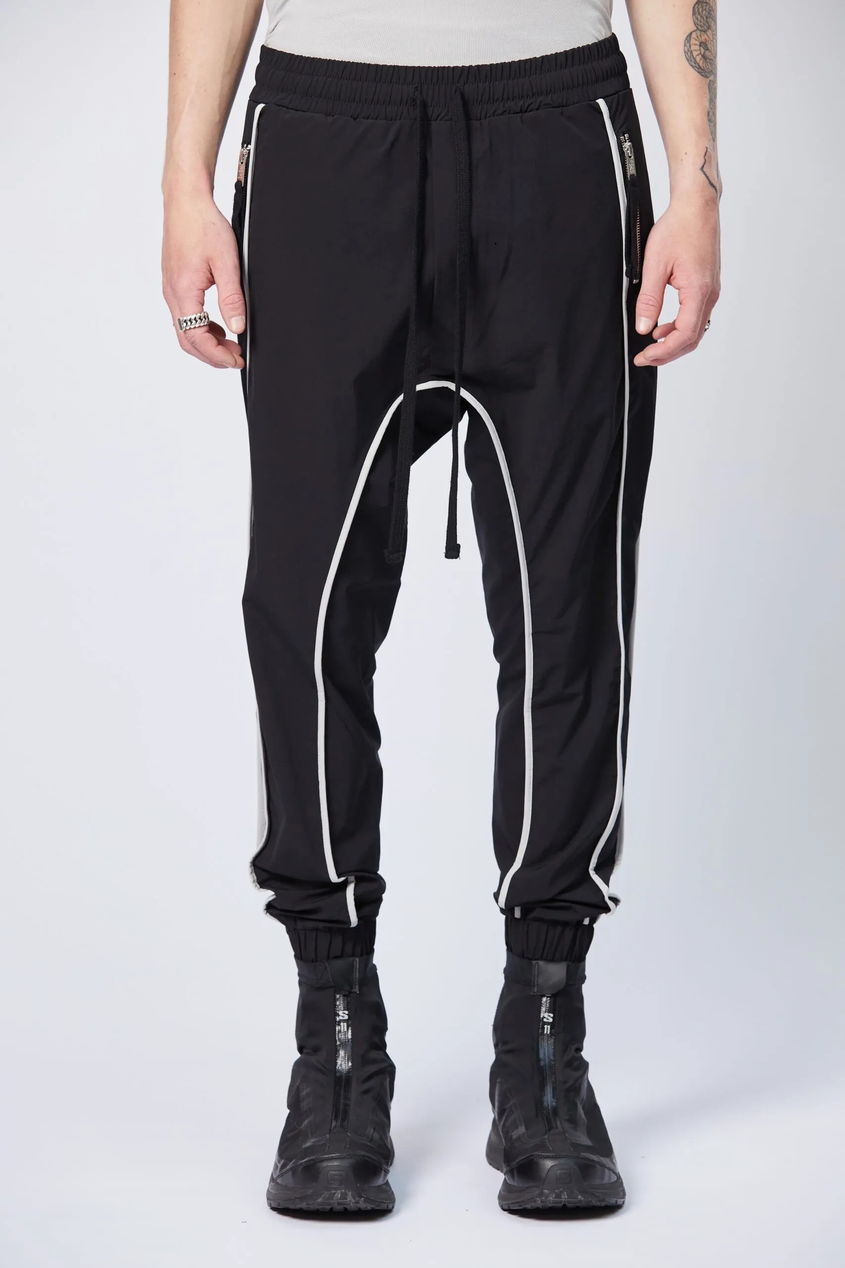THOM KROM Drop Crotch Nylon Stretch Pants THOM KROM Drop Crotch Nylon Stretch Pants