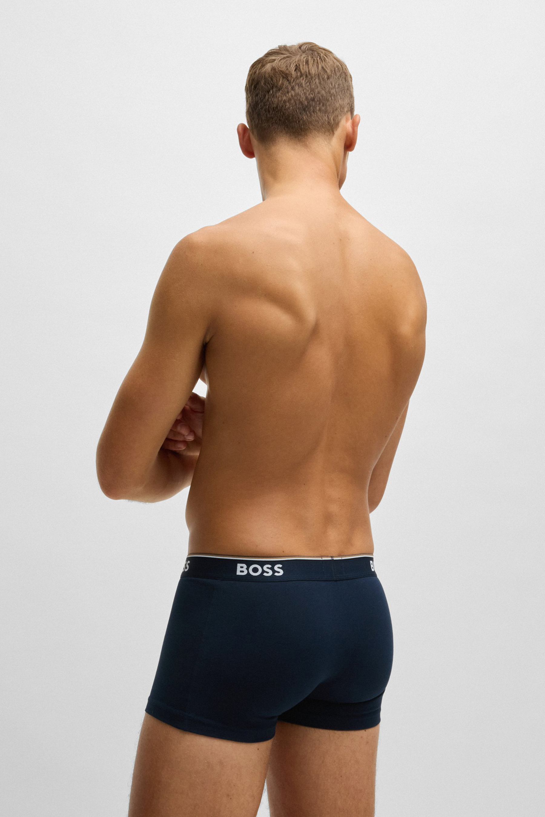 BOSS 3-Pack Cotton Stretch Trunks Power BOSS 3-Pack Cotton Stretch Trunks Power