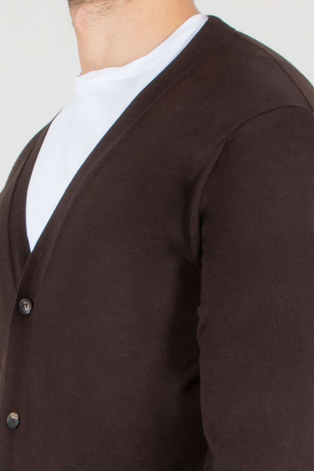 AIDA BARNI Regular Fit Wool Cardigan 