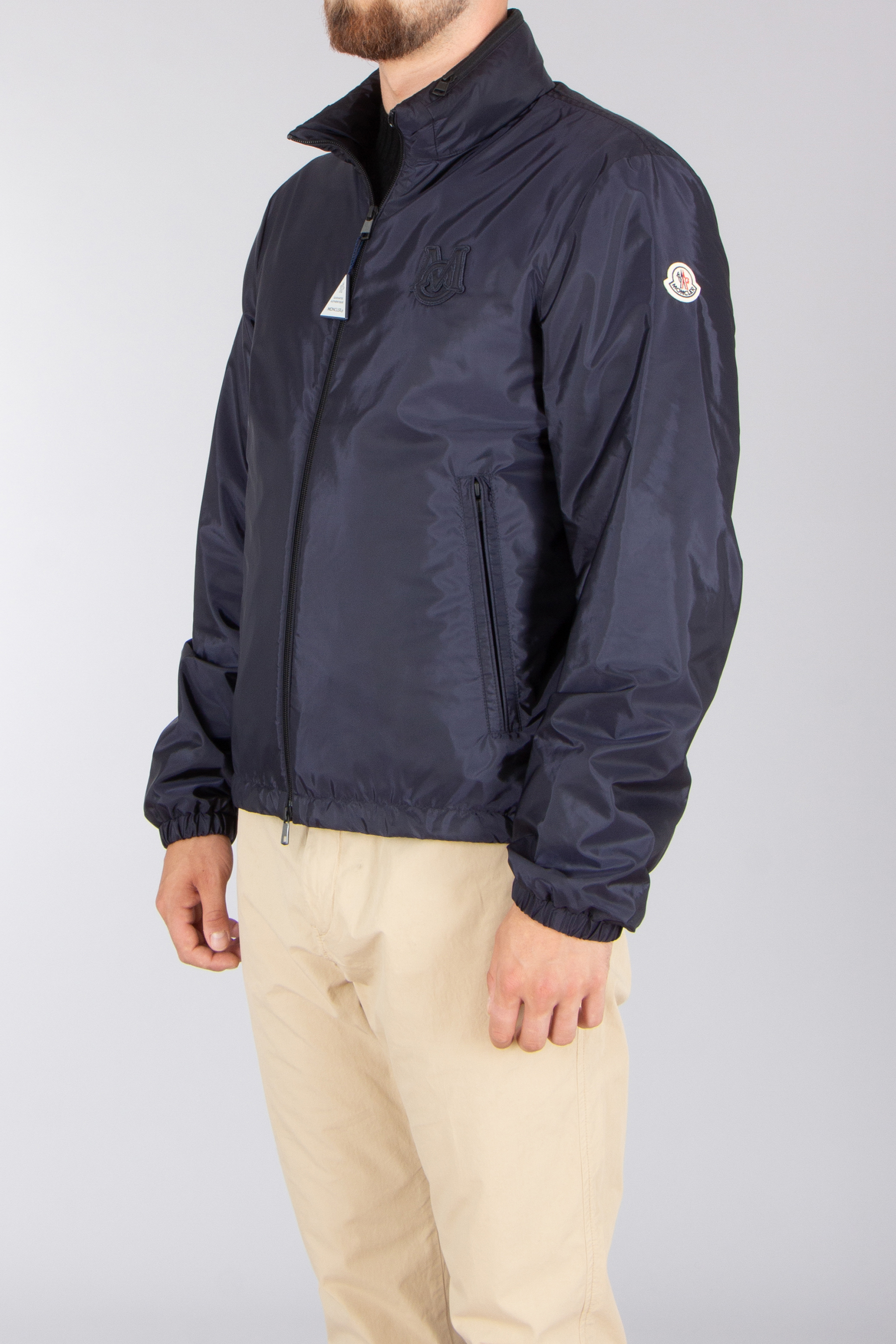 MONCLER Ouge Regular Fit Nylon Technique Jacket Mantel, Jacke, Erwachsener, Mann, Person